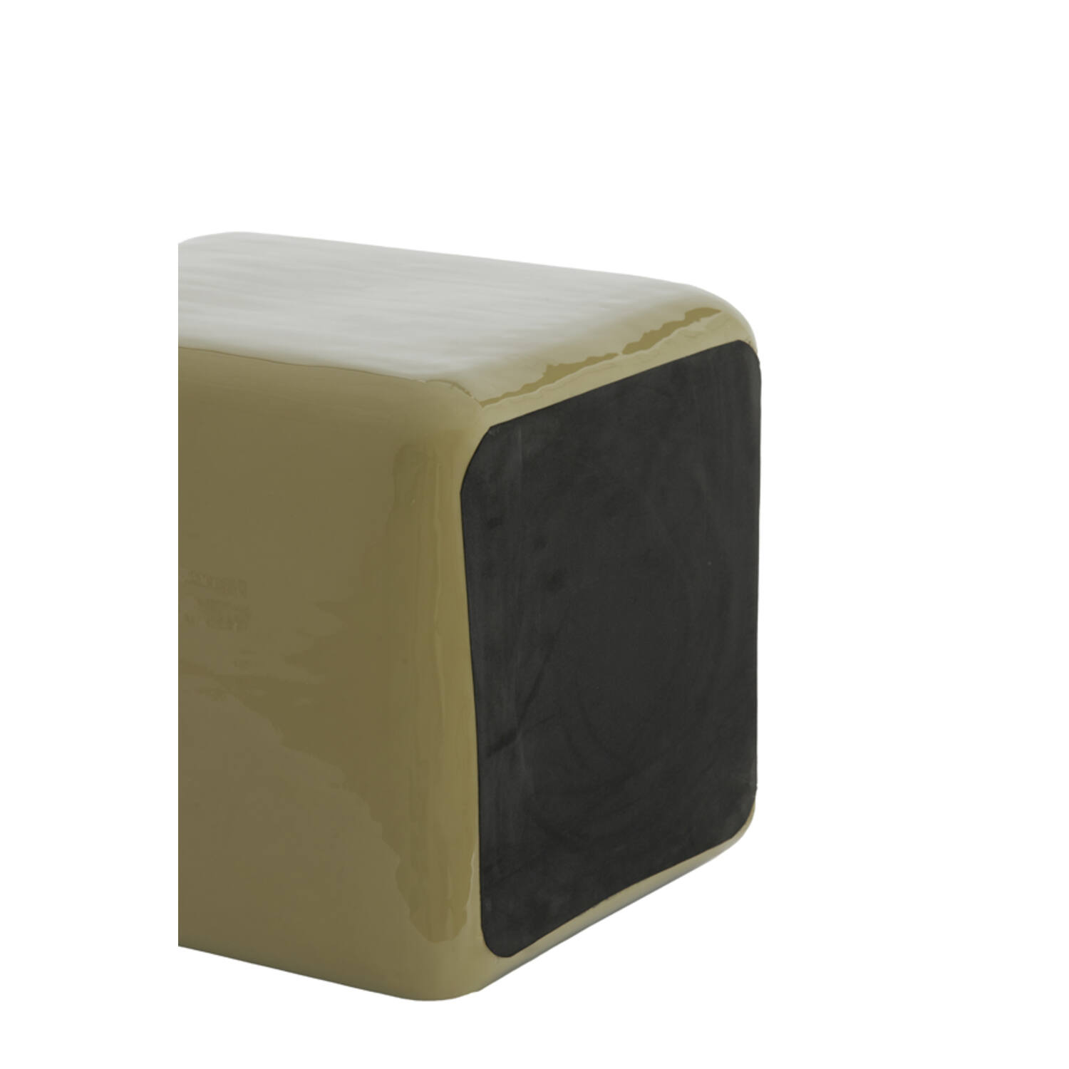 Zuil 35x35x40 cm FABI glans olijf groen
