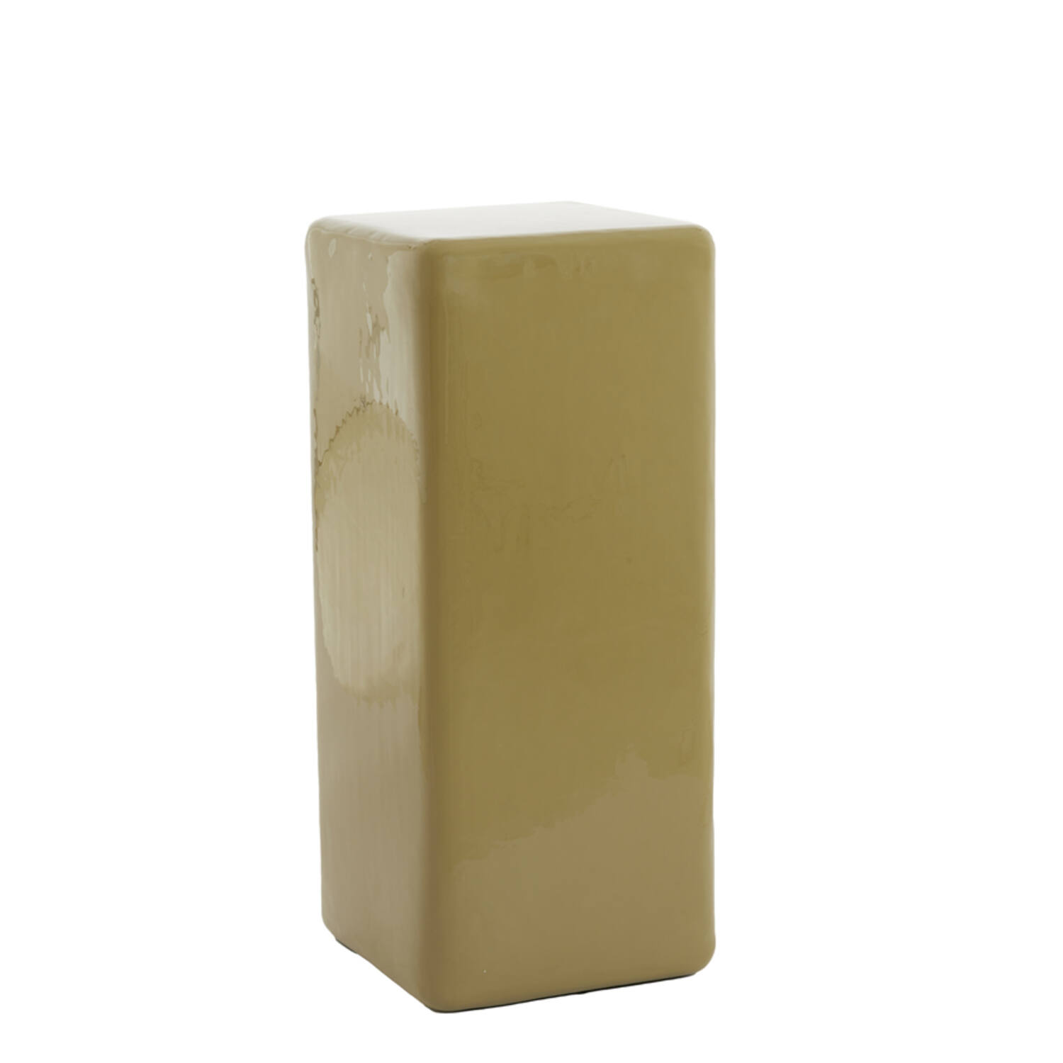 Zuil 35x35x80 cm FABI glans olijf groen