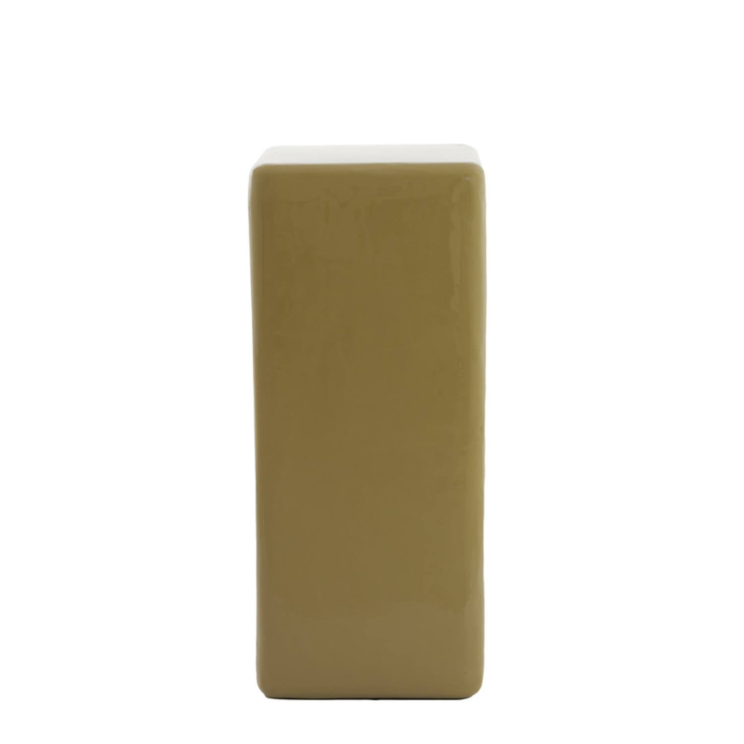 Zuil 35x35x80 cm FABI glans olijf groen