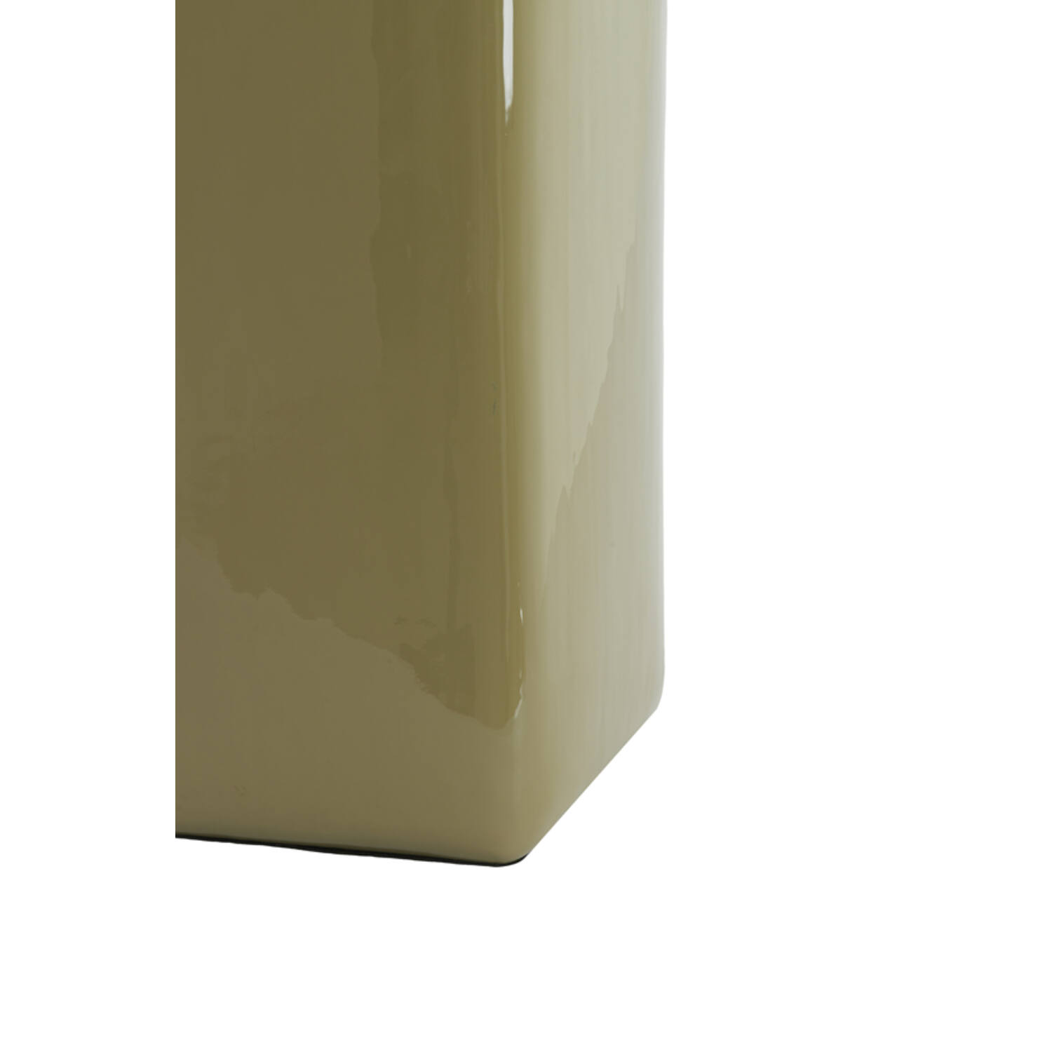 Zuil 35x35x80 cm FABI glans olijf groen