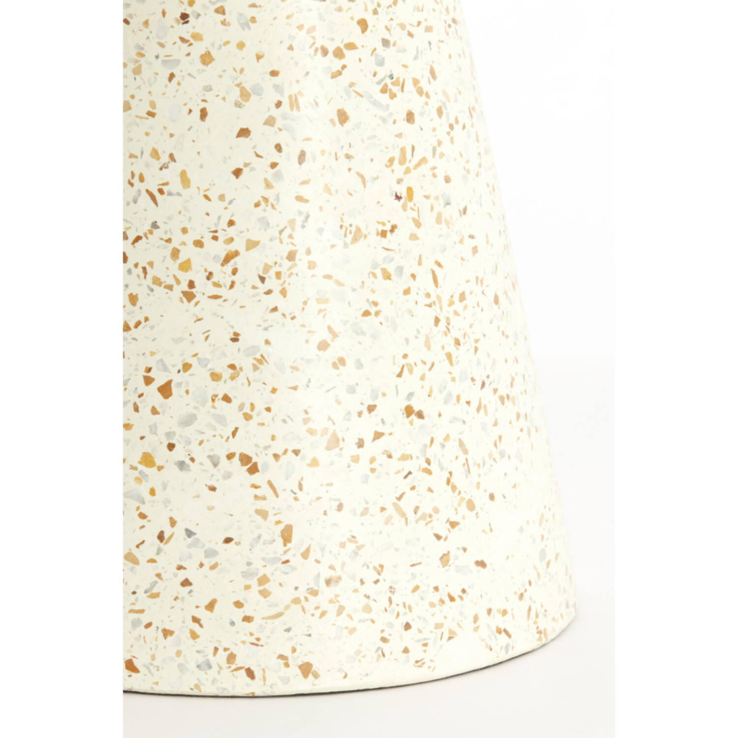 Bijzettafel Ø32x47 cm SELLA terrazzo crème
