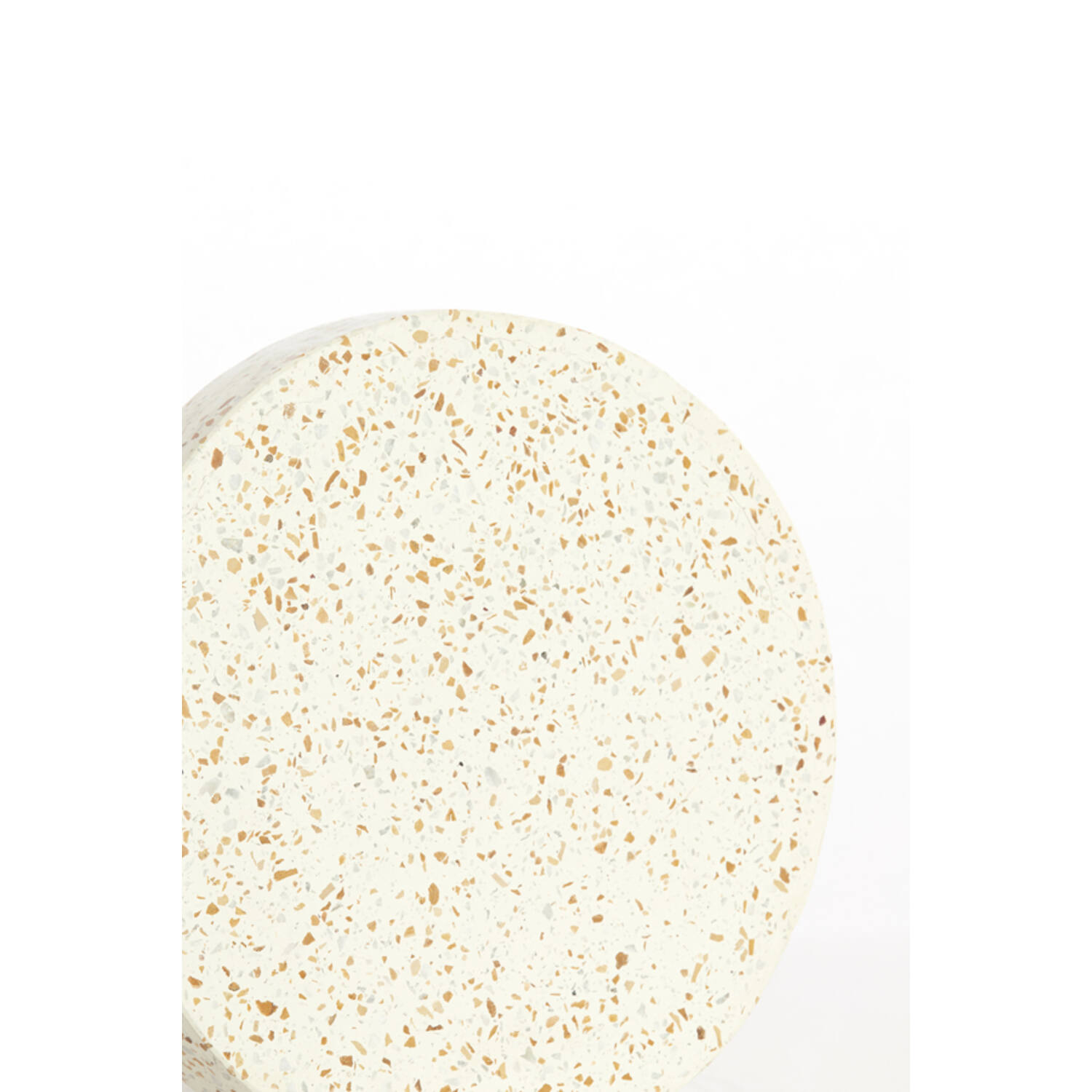 Bijzettafel Ø32x47 cm SELLA terrazzo crème