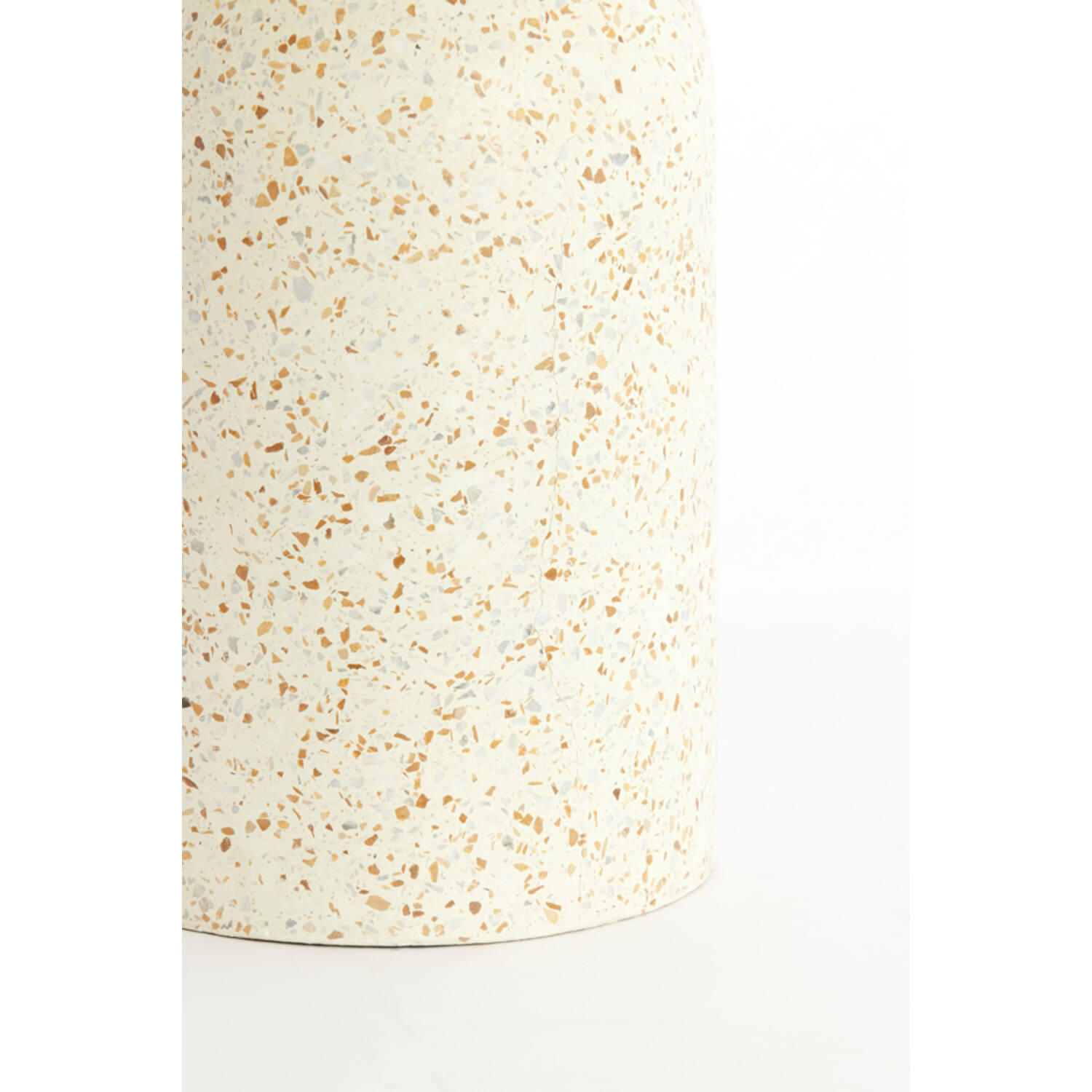 Bijzettafel Ø32x54 cm MORAVIT terrazzo crème