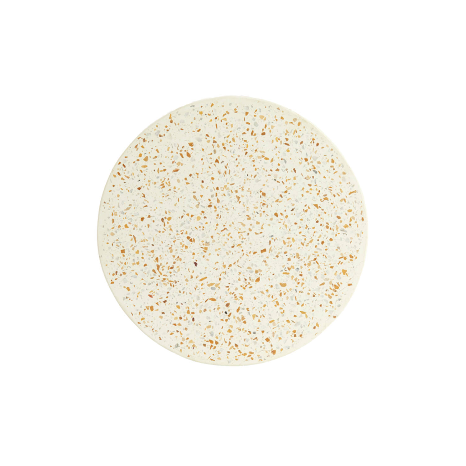 Bijzettafel Ø32x54 cm MORAVIT terrazzo crème