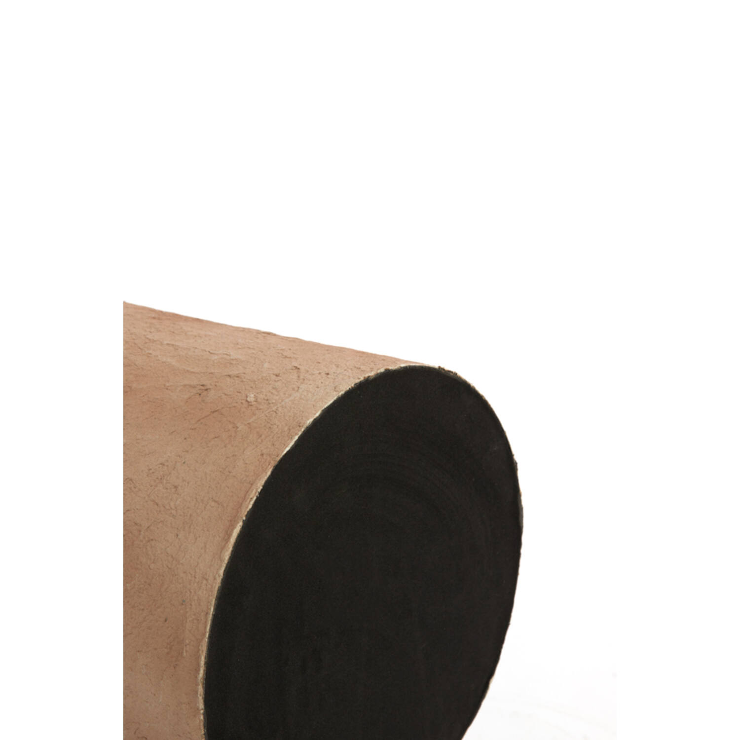 Side table Ø38x42 cm BENISSA papier mâché beige