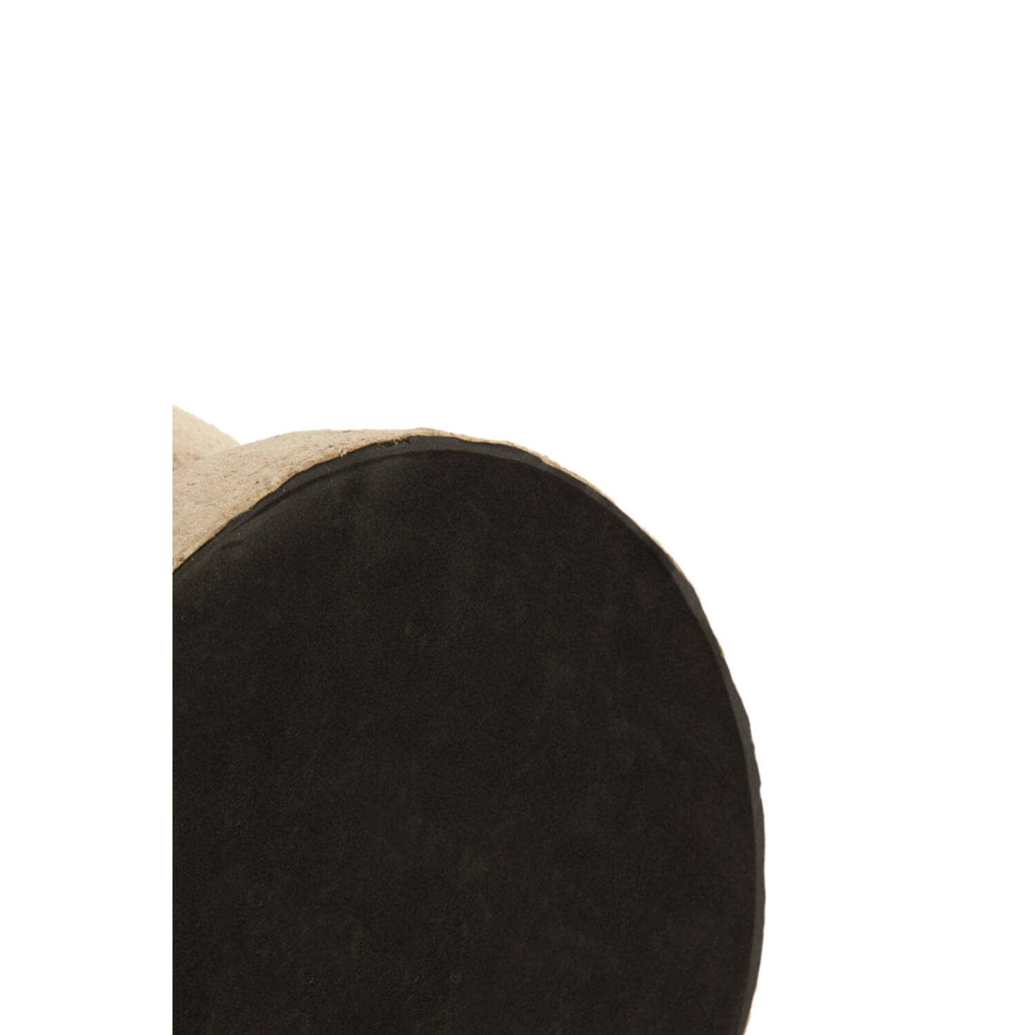 Side table Ø29x51 cm JALON papier mâché beige