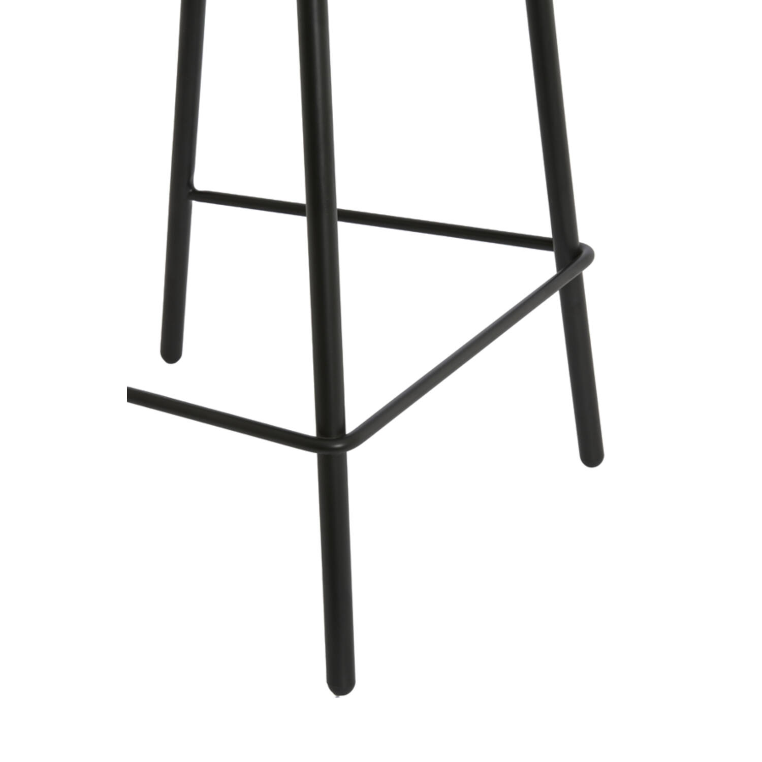 Bar chair 52,5x51x93 cm HARVIE cream-black+matt black
