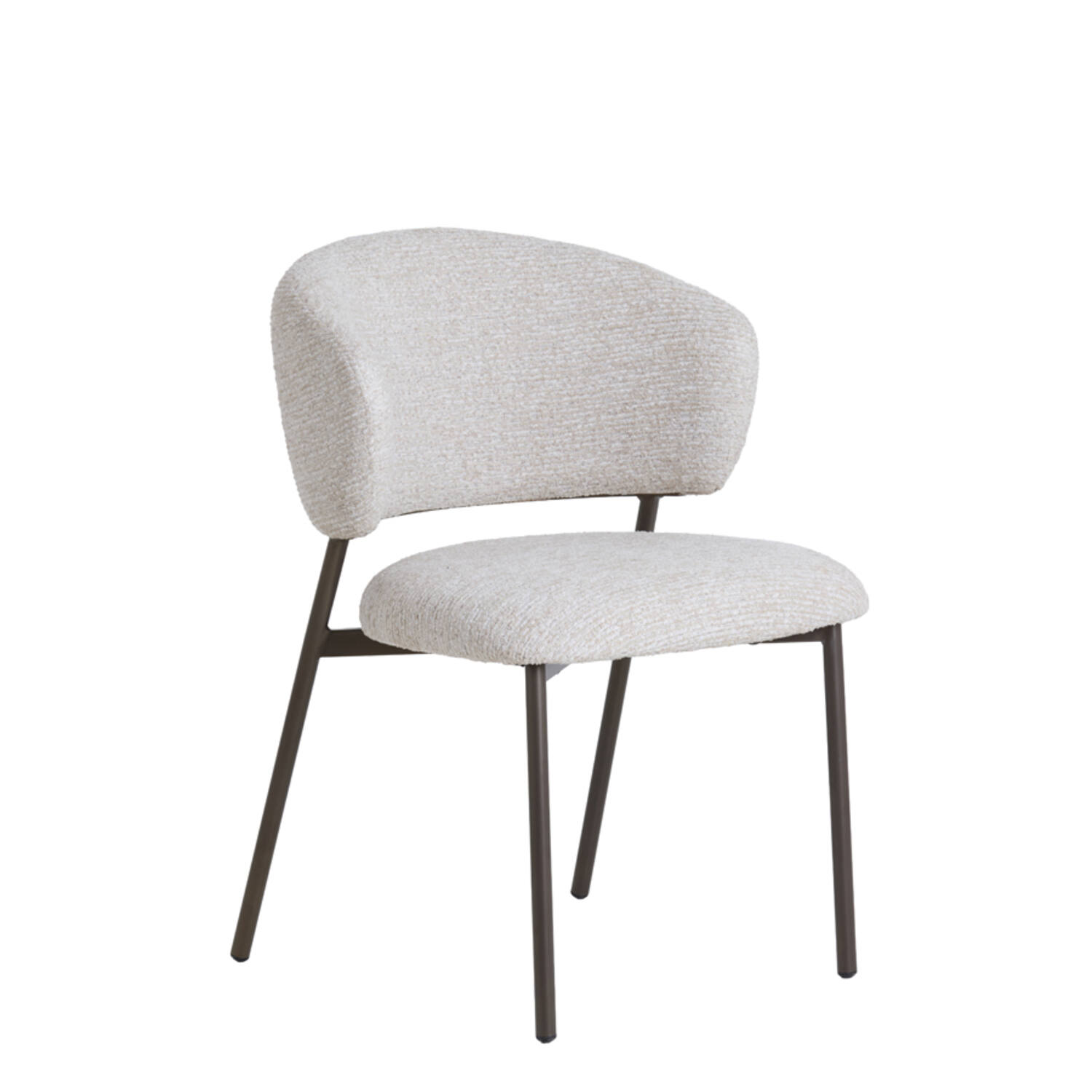 Dining chair 62x57x81 cm TIBALT beige+antique bronze