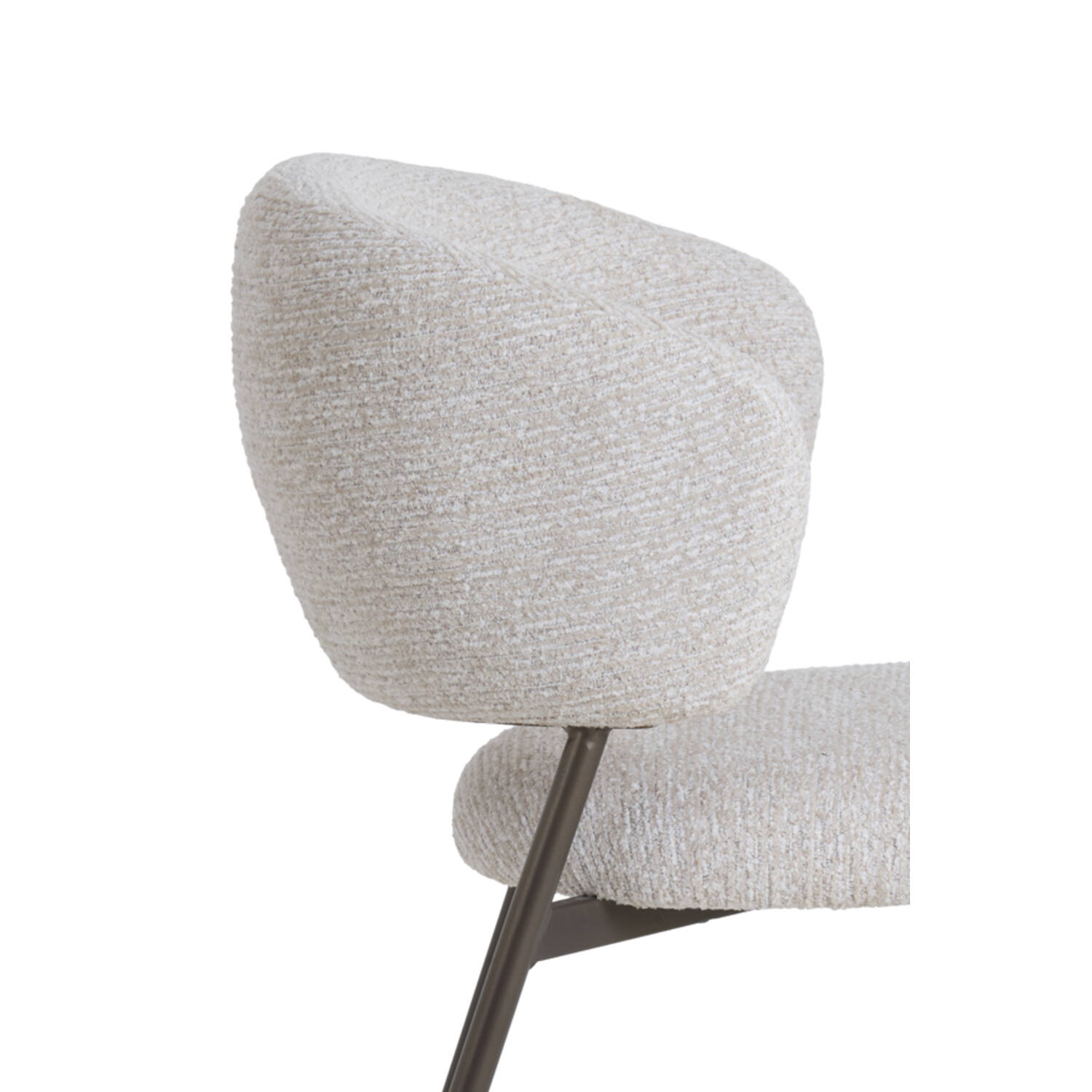 Dining chair 62x57x81 cm TIBALT beige+antique bronze