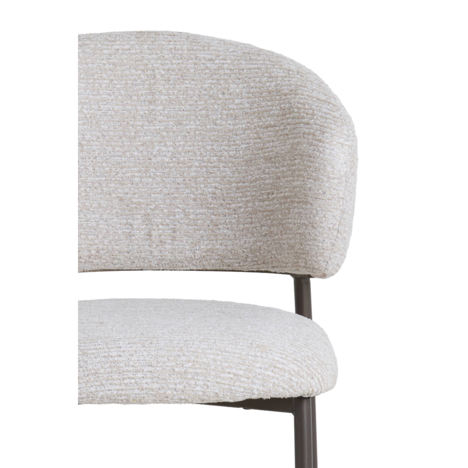 Dining chair 62x57x81 cm TIBALT beige+antique bronze