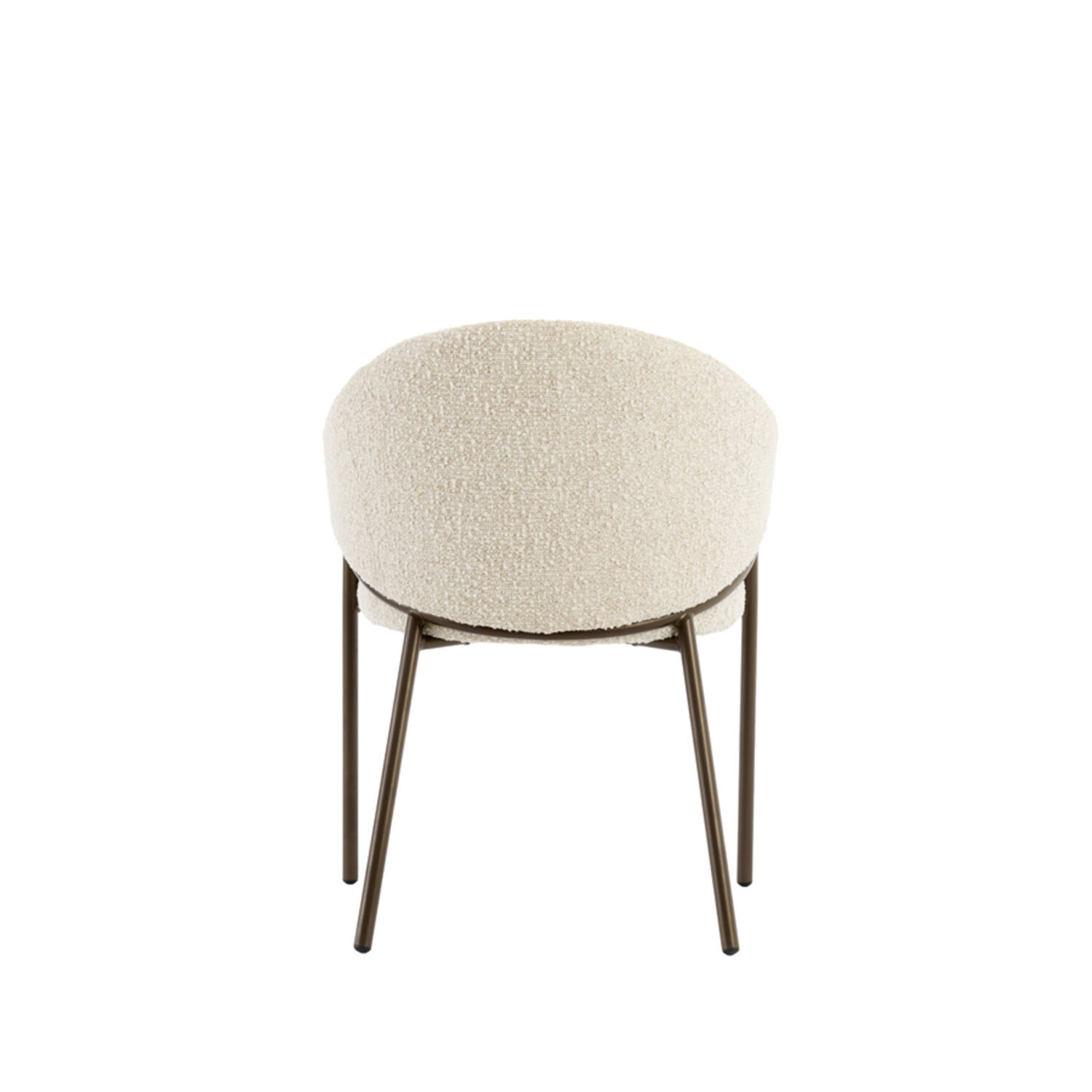 Dining chair 61x60x80 cm NYRO cream-brown+antique bronze
