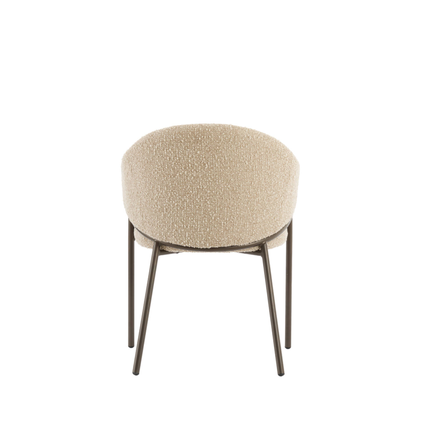 Dining chair 61x60x80 cm NYRO sand-brown+antique bronze