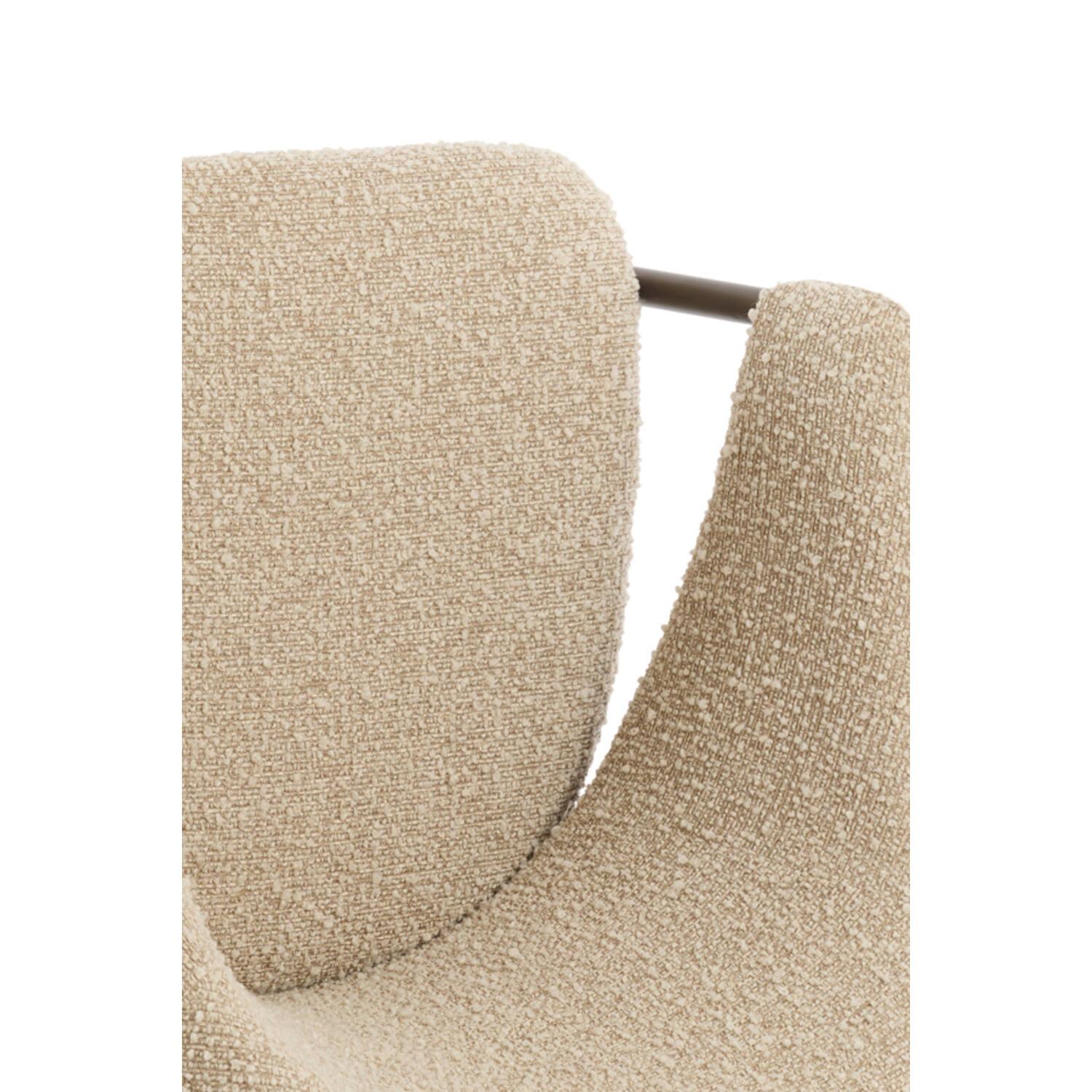 Dining chair 61x60x80 cm NYRO sand-brown+antique bronze