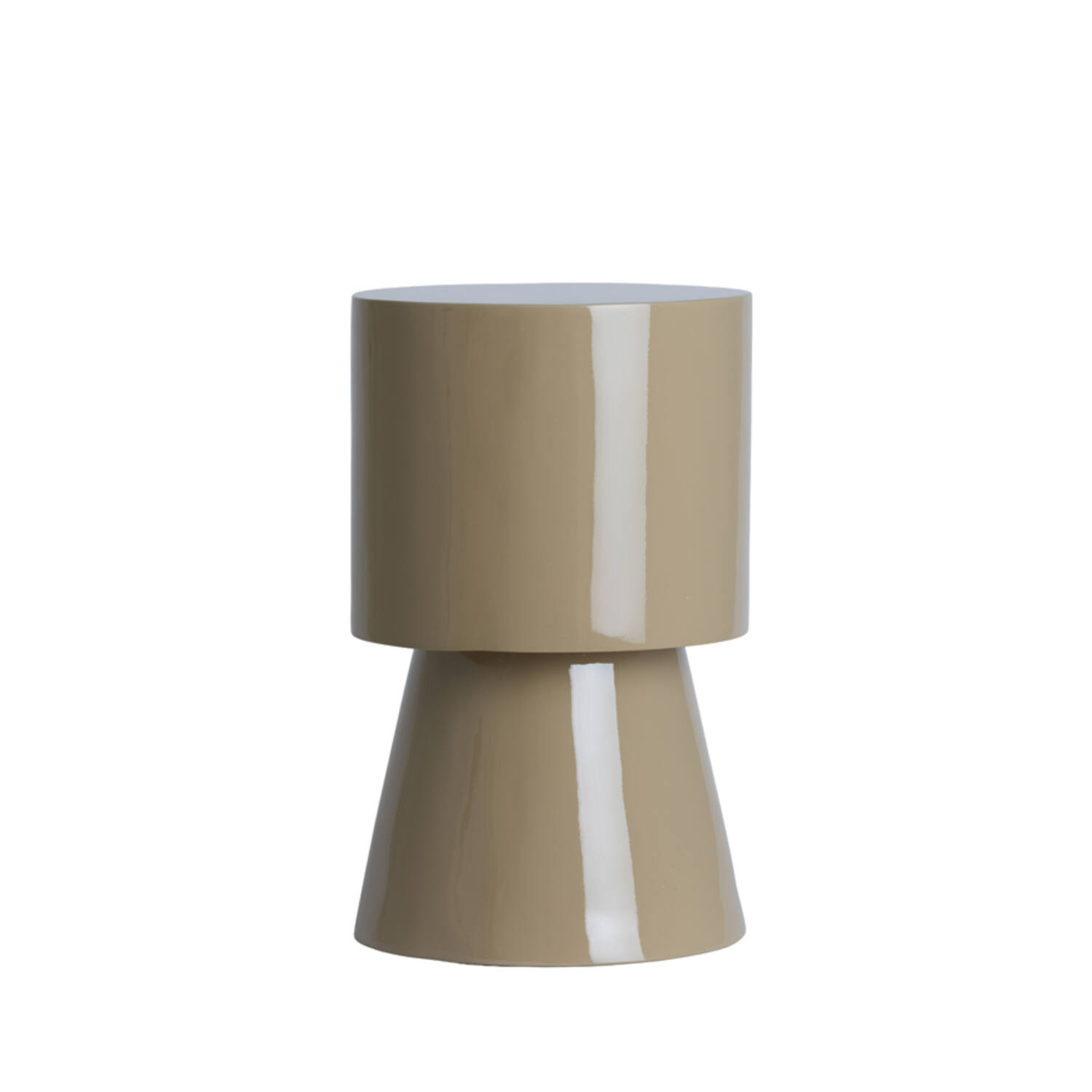 Side table Ø30x49 cm NYSA shiny sand