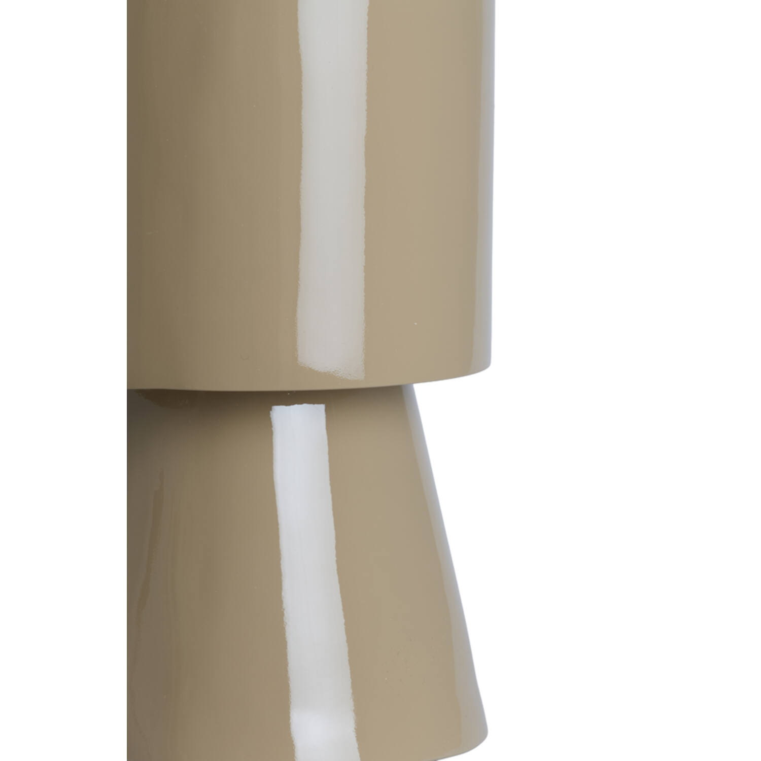 Side table Ø30x49 cm NYSA shiny sand