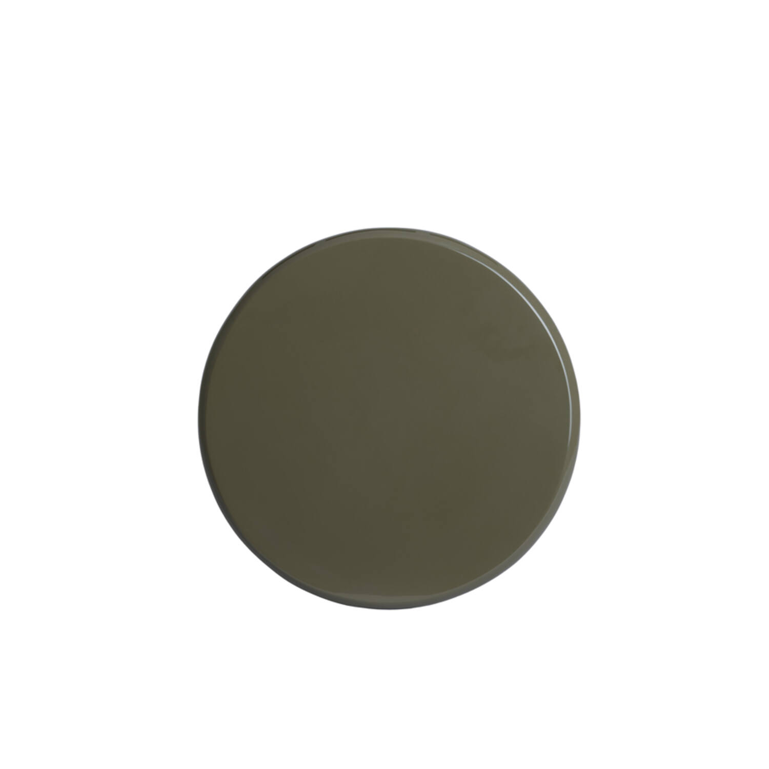 Side table Ø40x51 cm TABOA shiny taupe