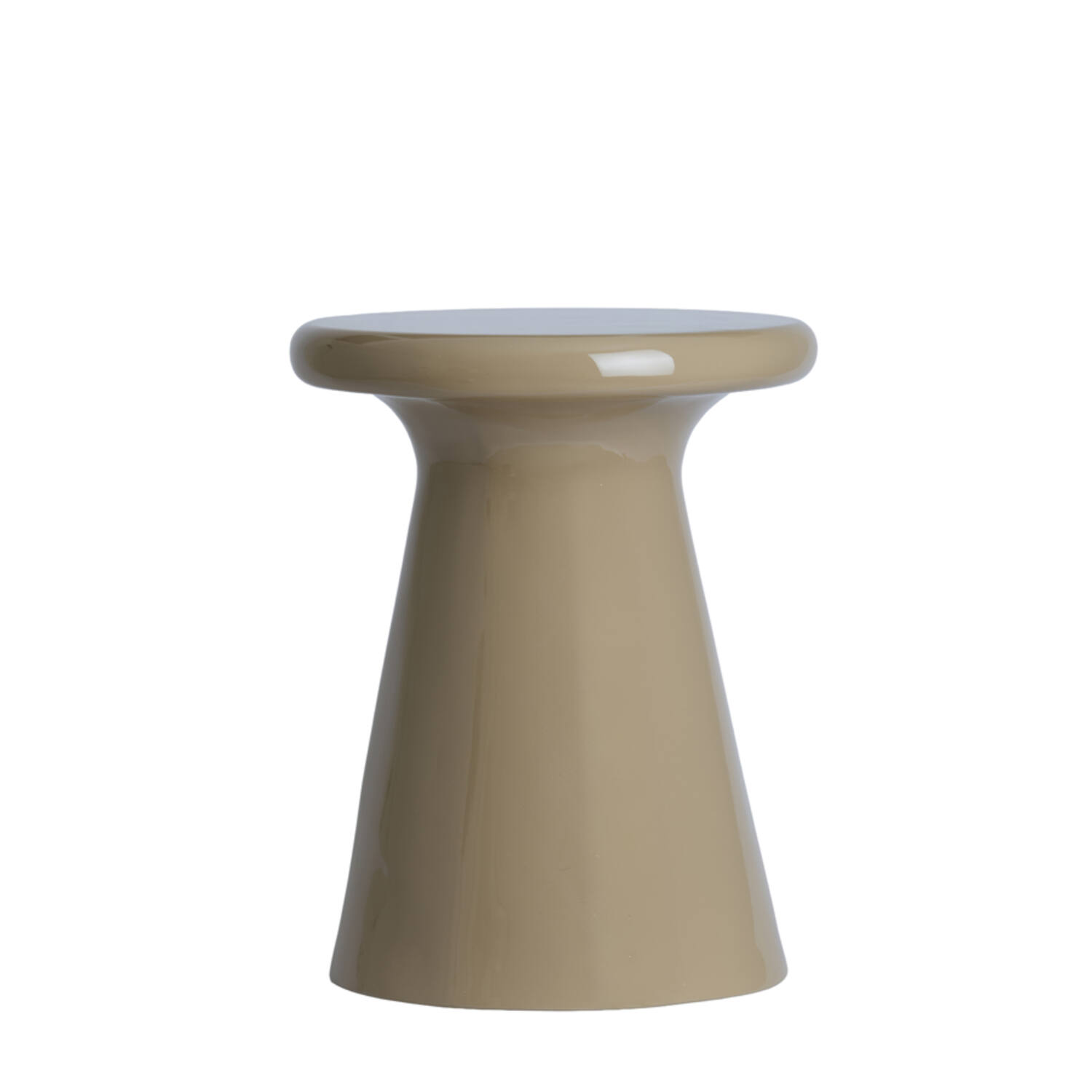 Side table Ø40x51 cm TABOA shiny sand
