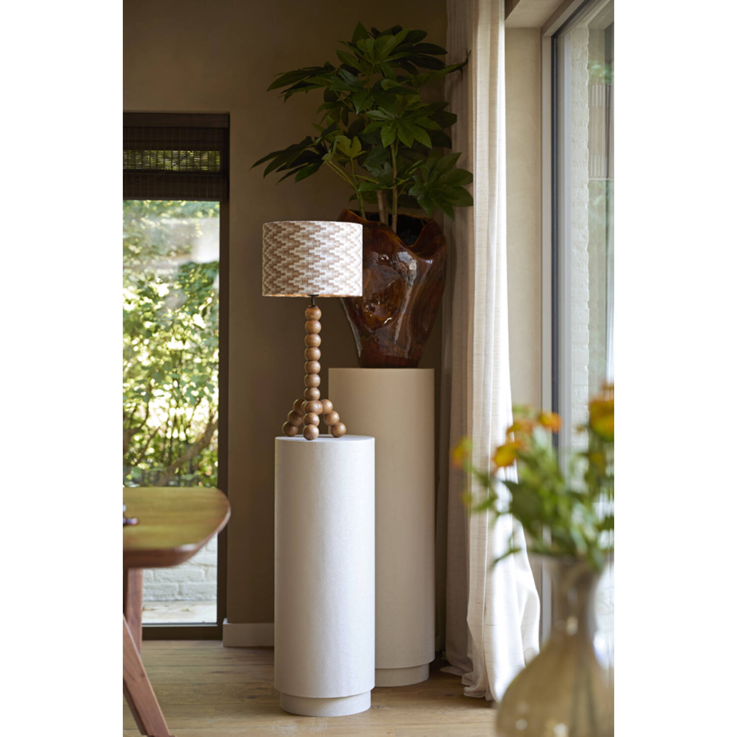Pillar Ø35x100 cm ALURIA light grey