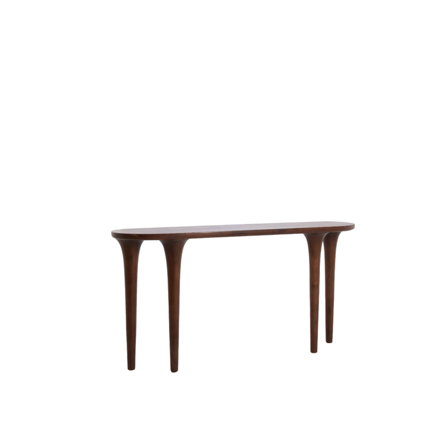 Console 150x35x76 cm ZALI acacia wood dark brown