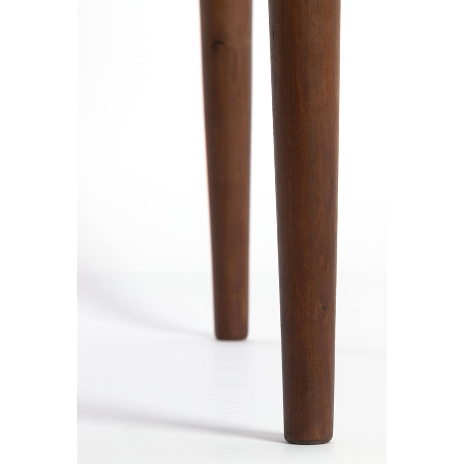 Dining table Ø140x76 cm ZALE acacia wood dark brown