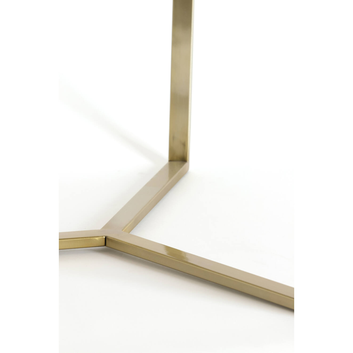 Coffee table S/2 Ø65x39+Ø75x44 cm SERELLE light gld+gls brwn
