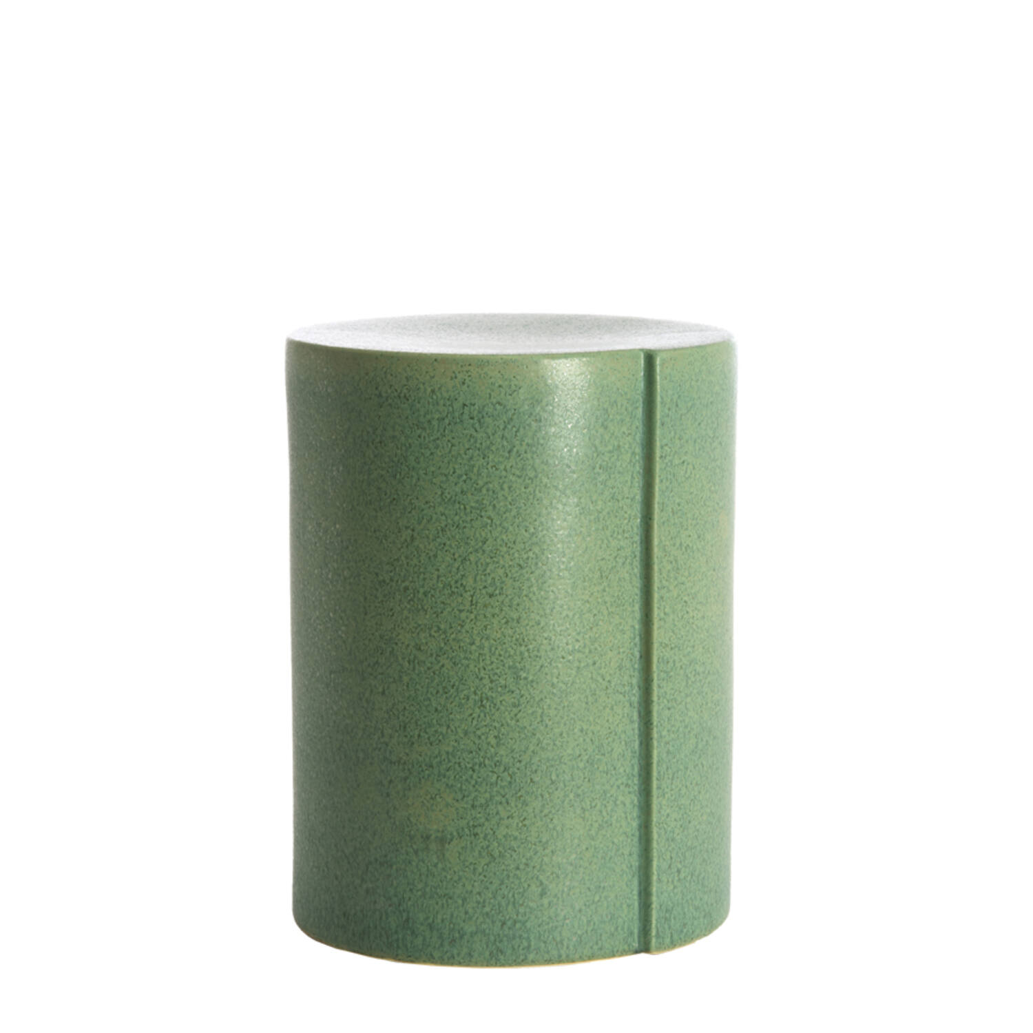 Side table Ø33x44 cm CHULILLA ceramics matt green