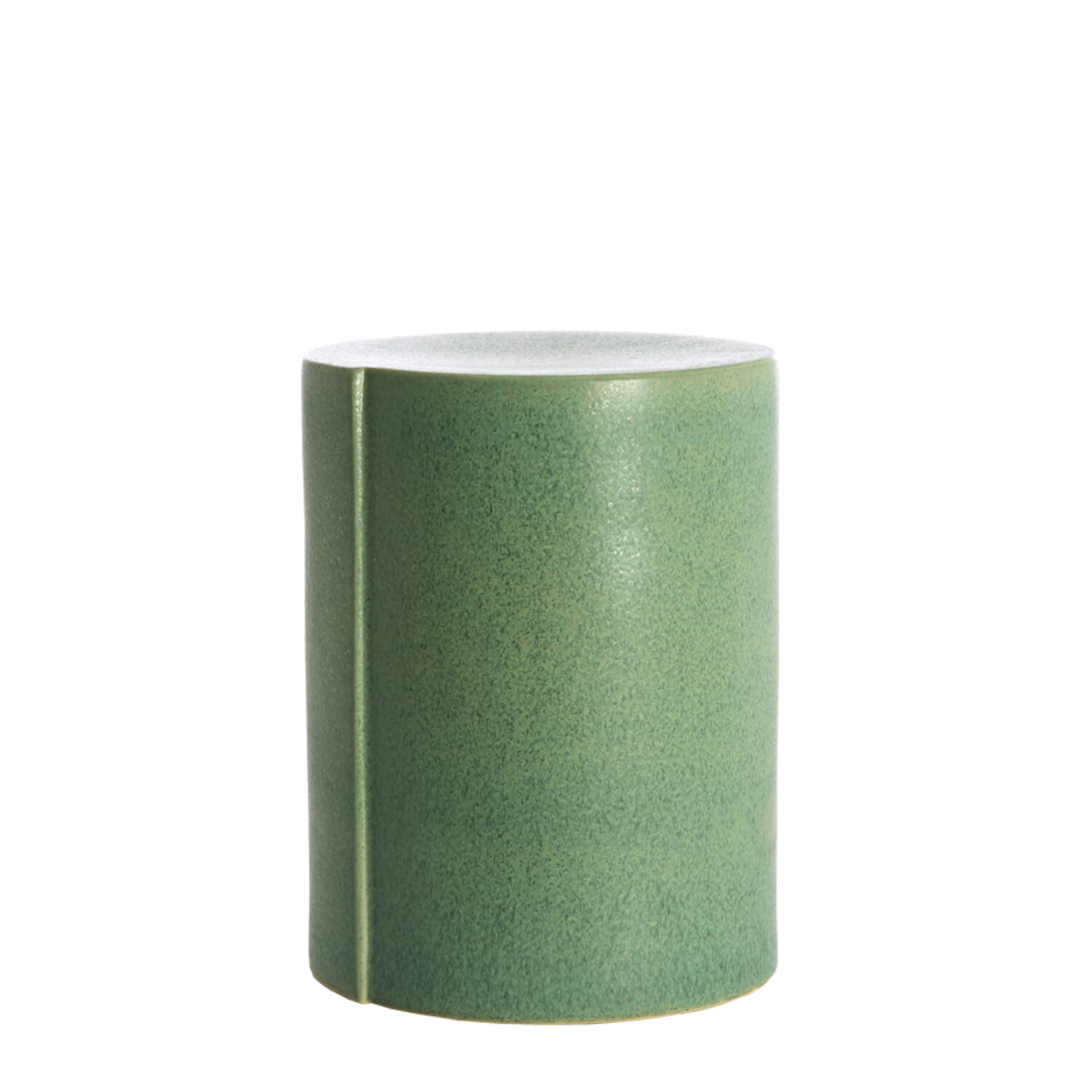 Side table Ø33x44 cm CHULILLA ceramics matt green