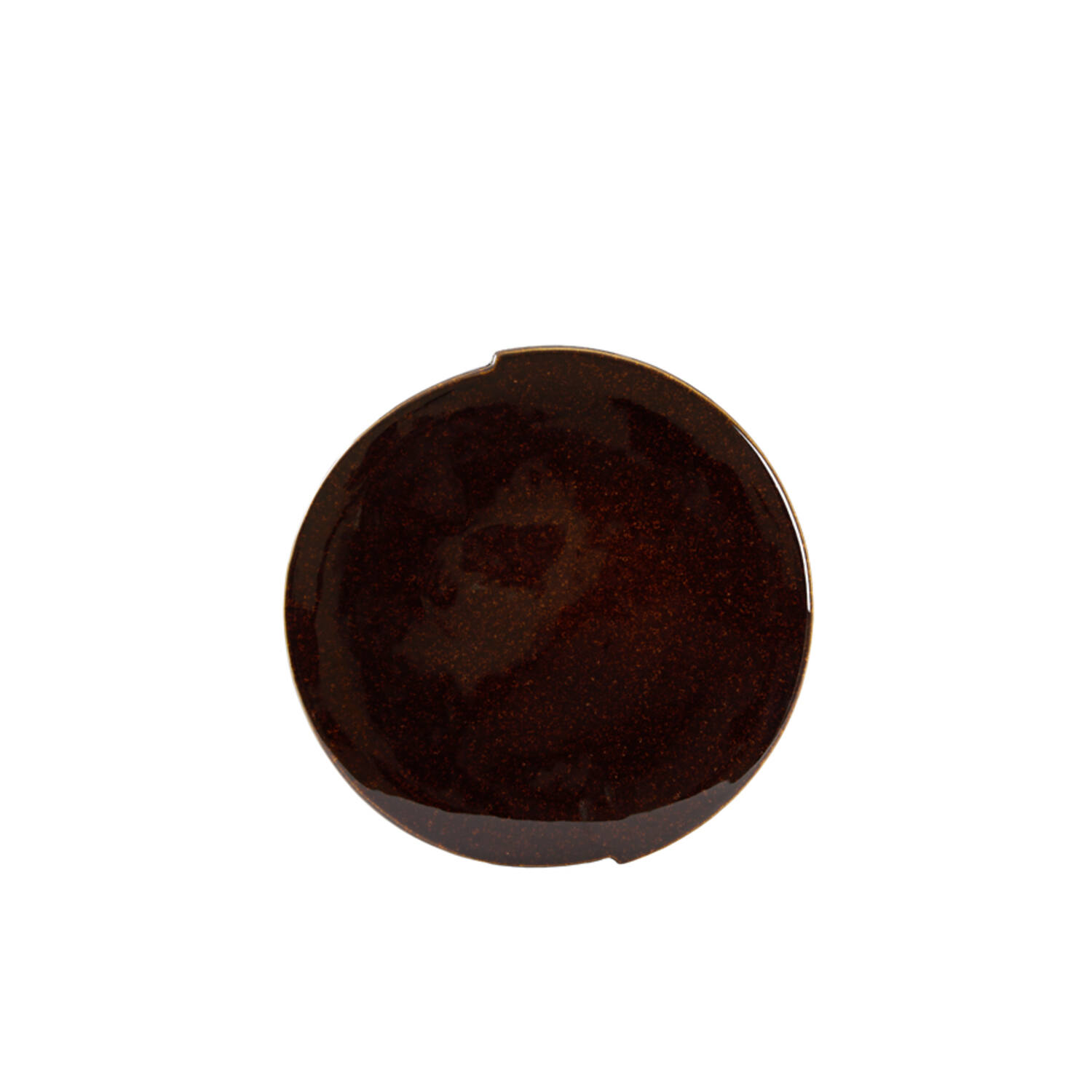 Side table Ø42x34 cm CHULILLA ceramics dark brown