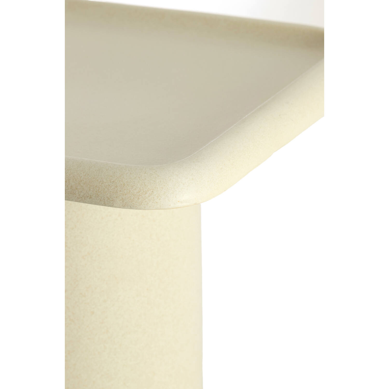 Side table 40x40x48 cm LUARCA ceramics matt cream