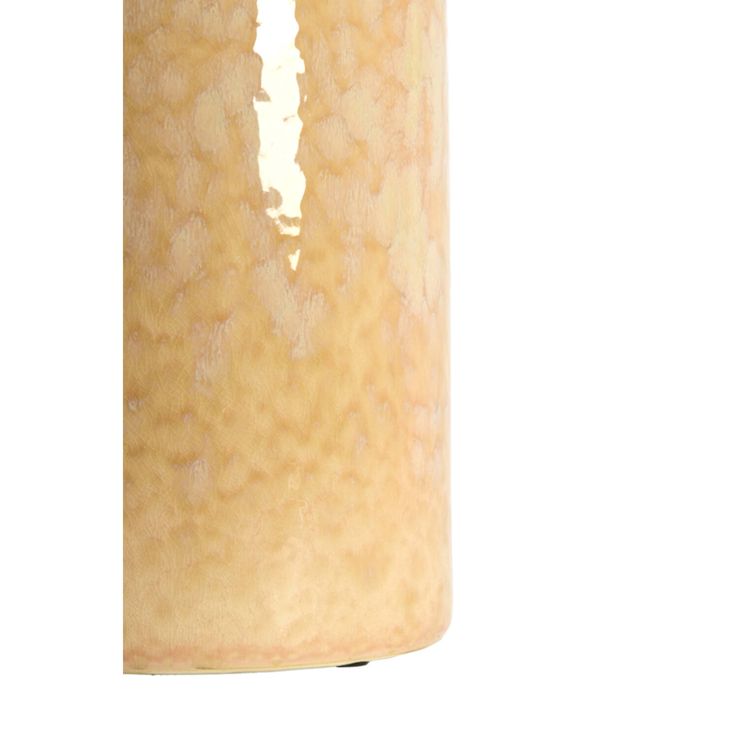 Side table 40x40x48 cm LUARCA ceramics light peach