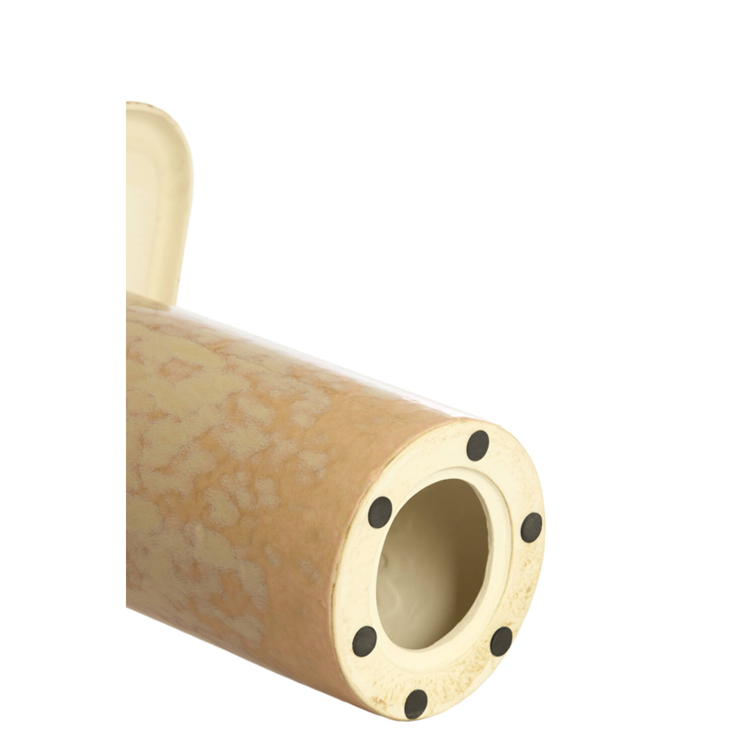 Side table 40x40x48 cm LUARCA ceramics light peach