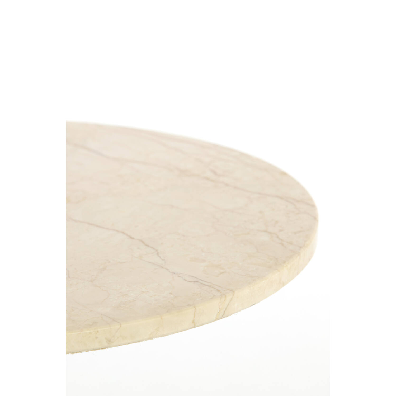 Side table Ø74x36 cm TOMAR sand-pink marble+light gold
