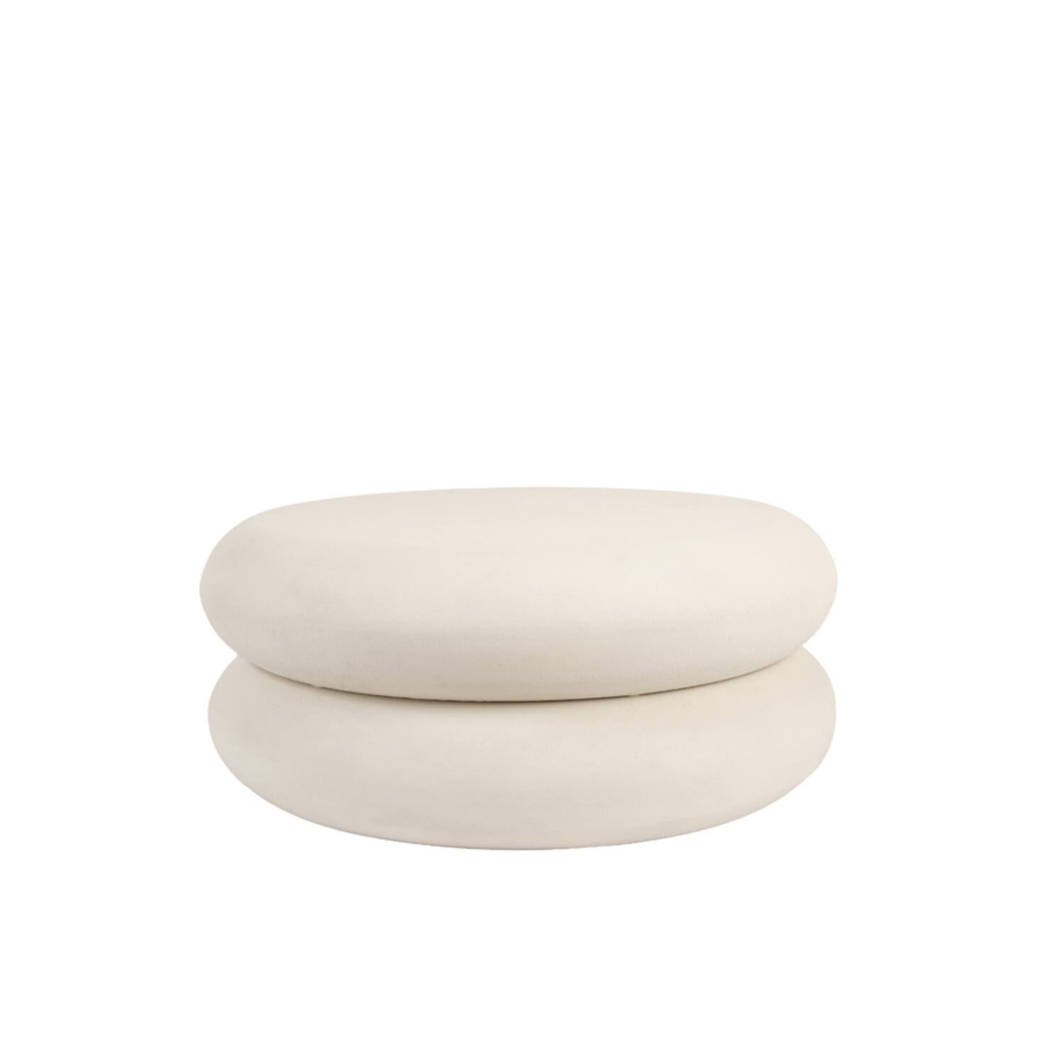Coffee table Ø70x30 cm LUCENA matt cream