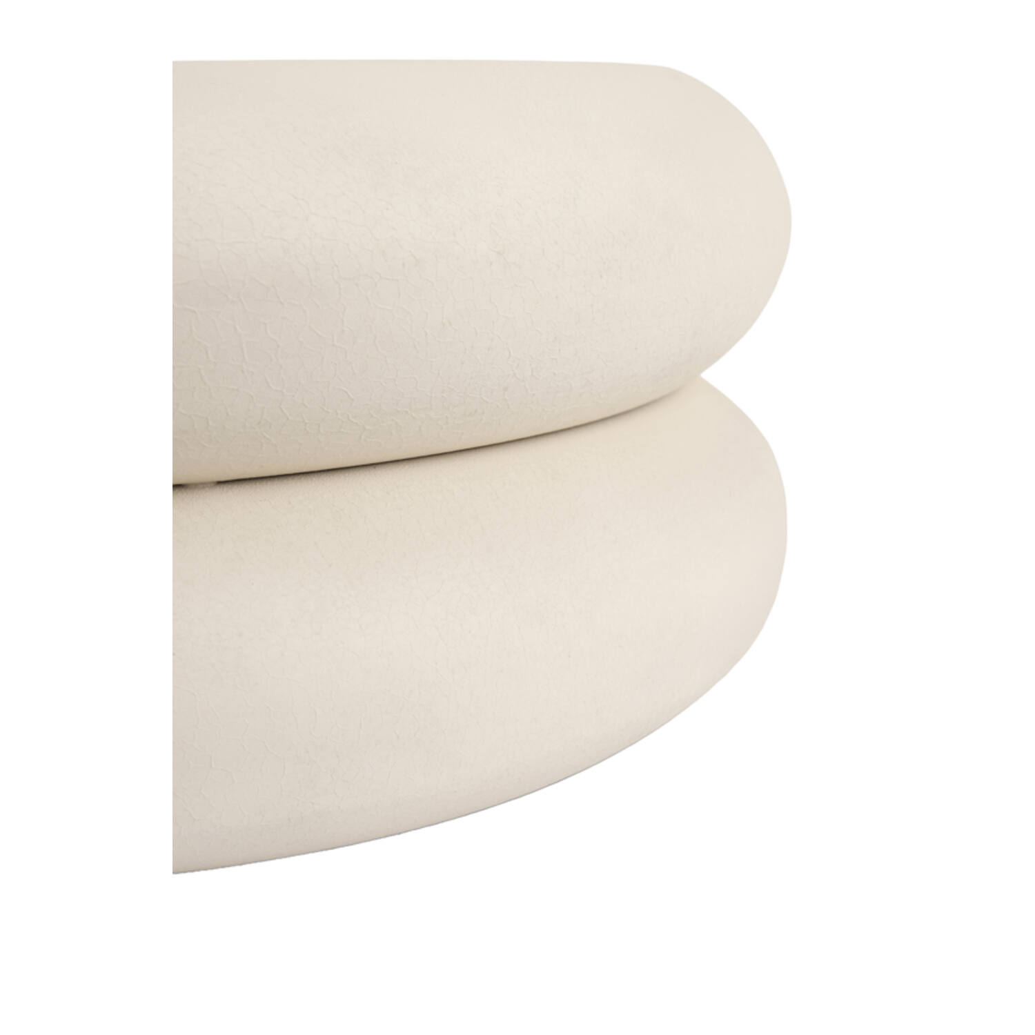 Coffee table Ø70x30 cm LUCENA matt cream