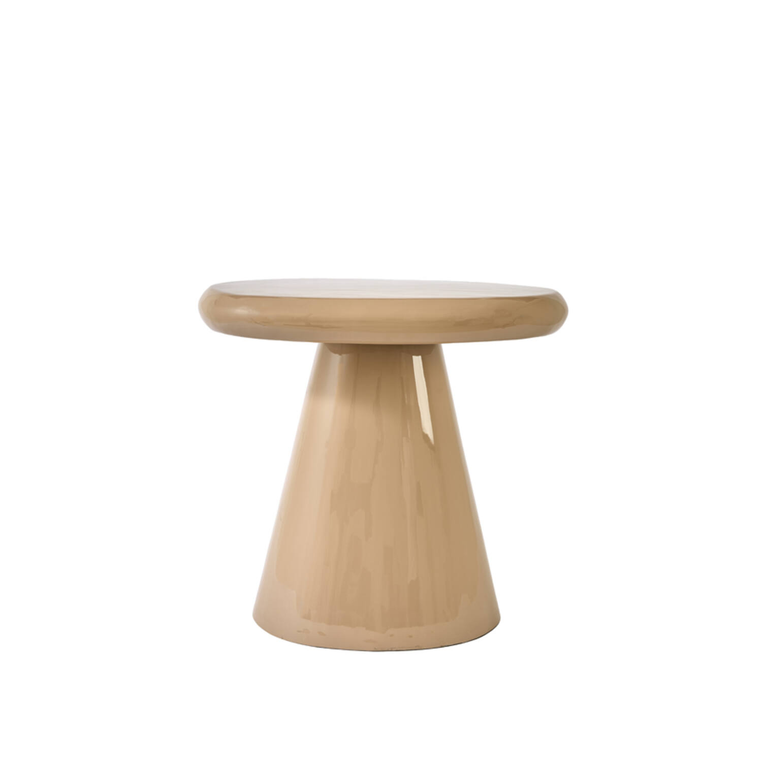 Side table 55x38x52 cm TARINO shiny beige