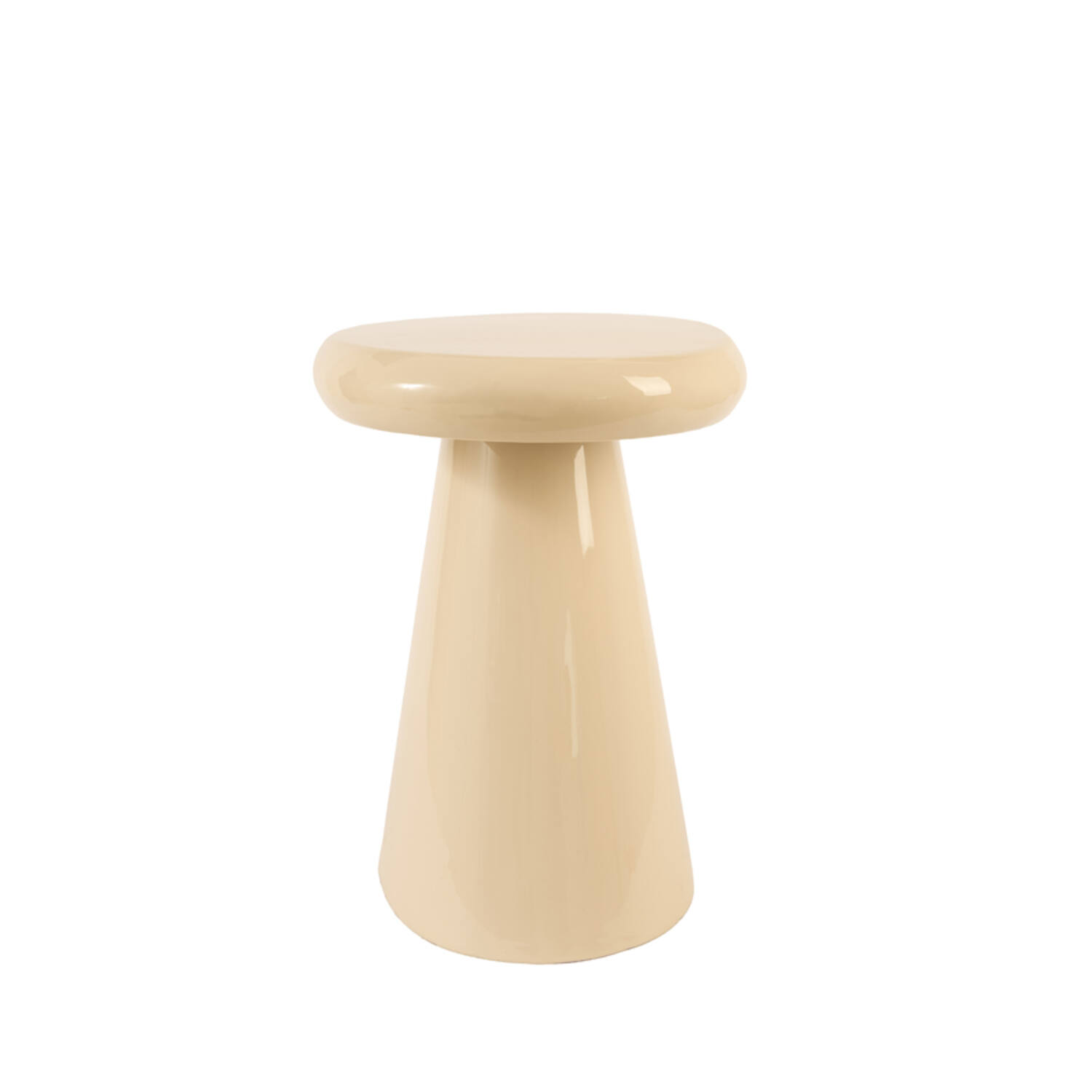 Side table 55x38x52 cm TARINO shiny cream