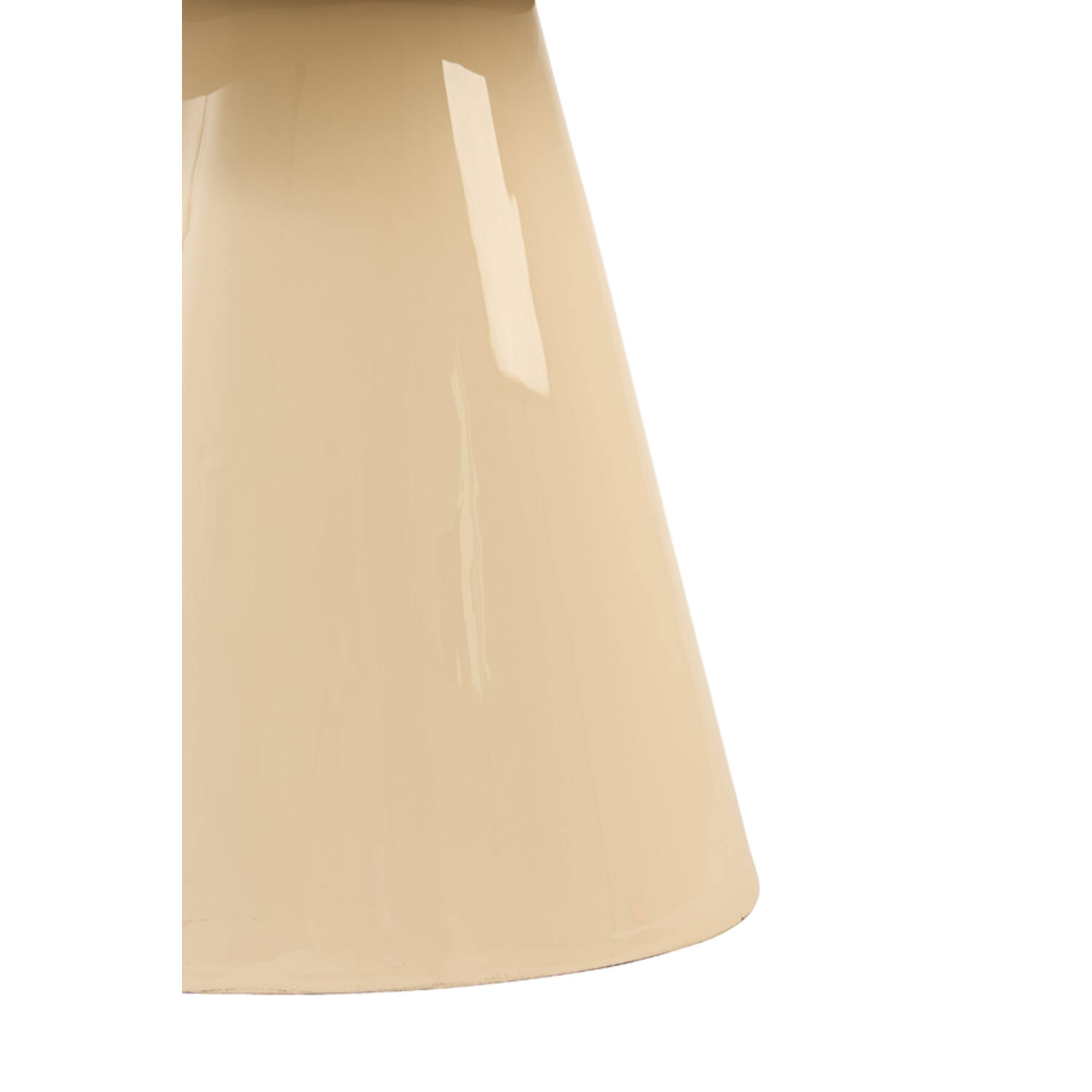 Side table 55x38x52 cm TARINO shiny cream