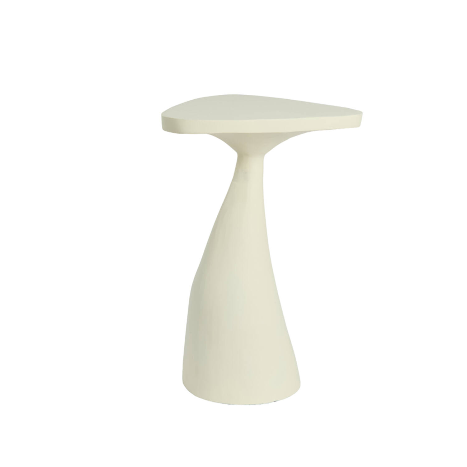 Side table 33x33x49 cm VAROLI matt cream