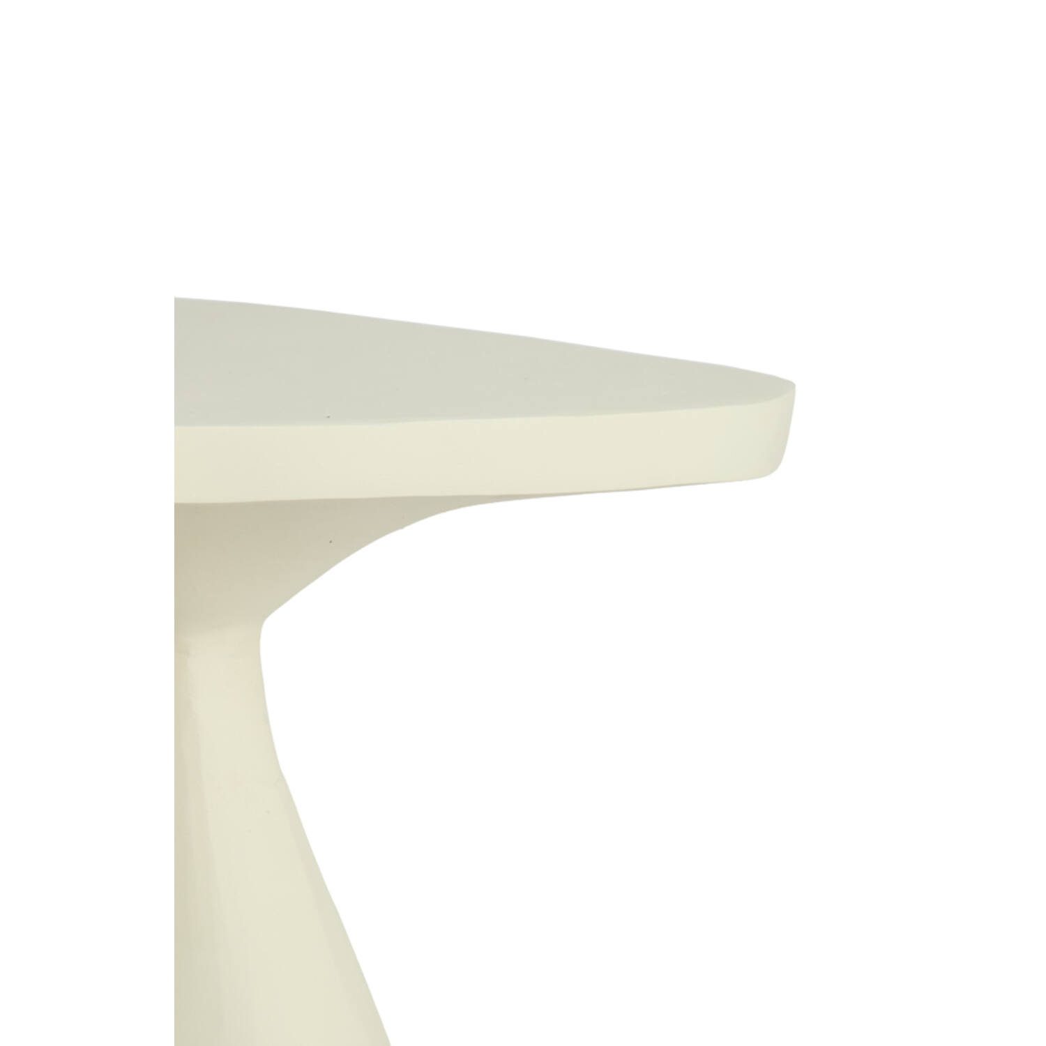 Side table 33x33x49 cm VAROLI matt cream