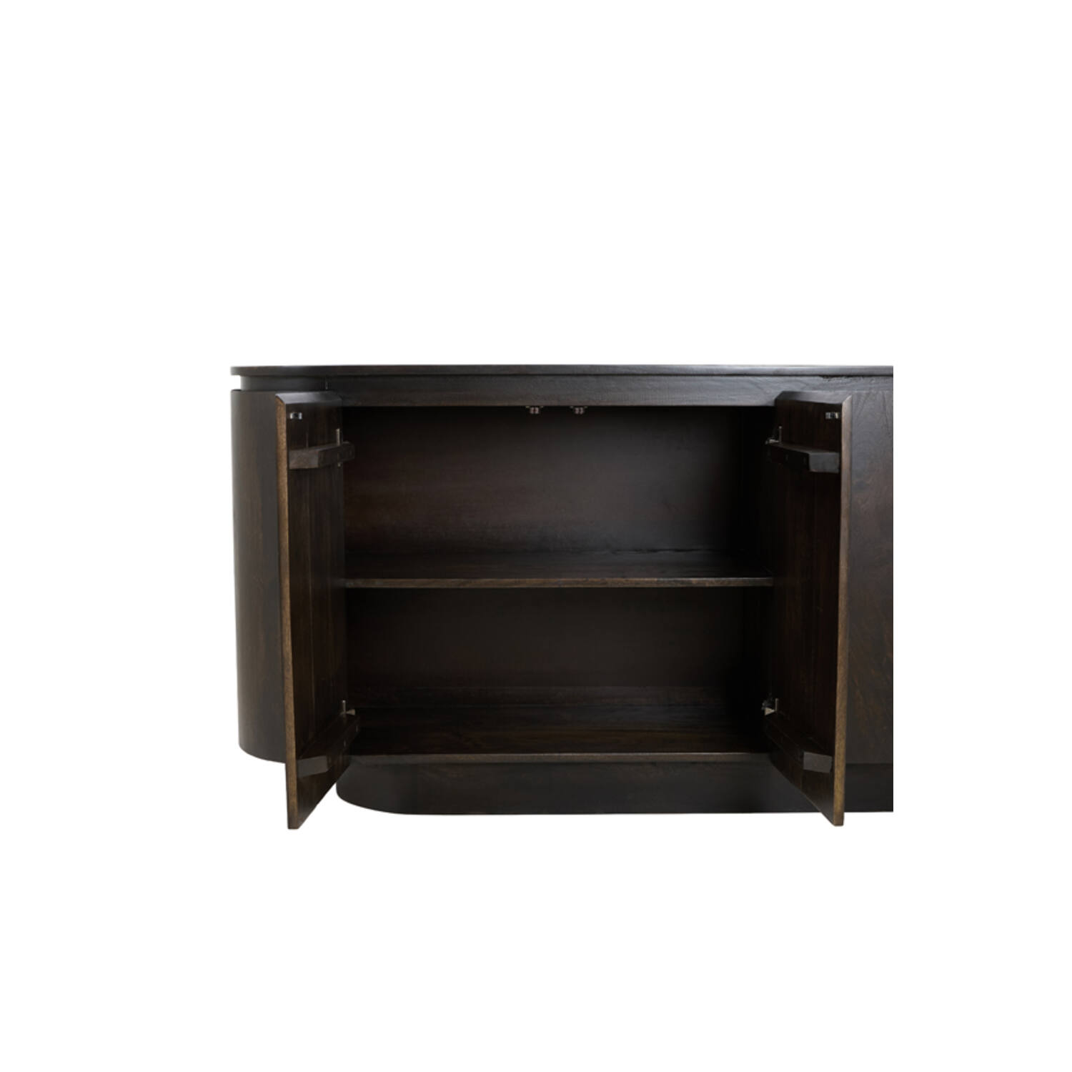 Console 160x43x80 cm RYMA wood chocolate brown