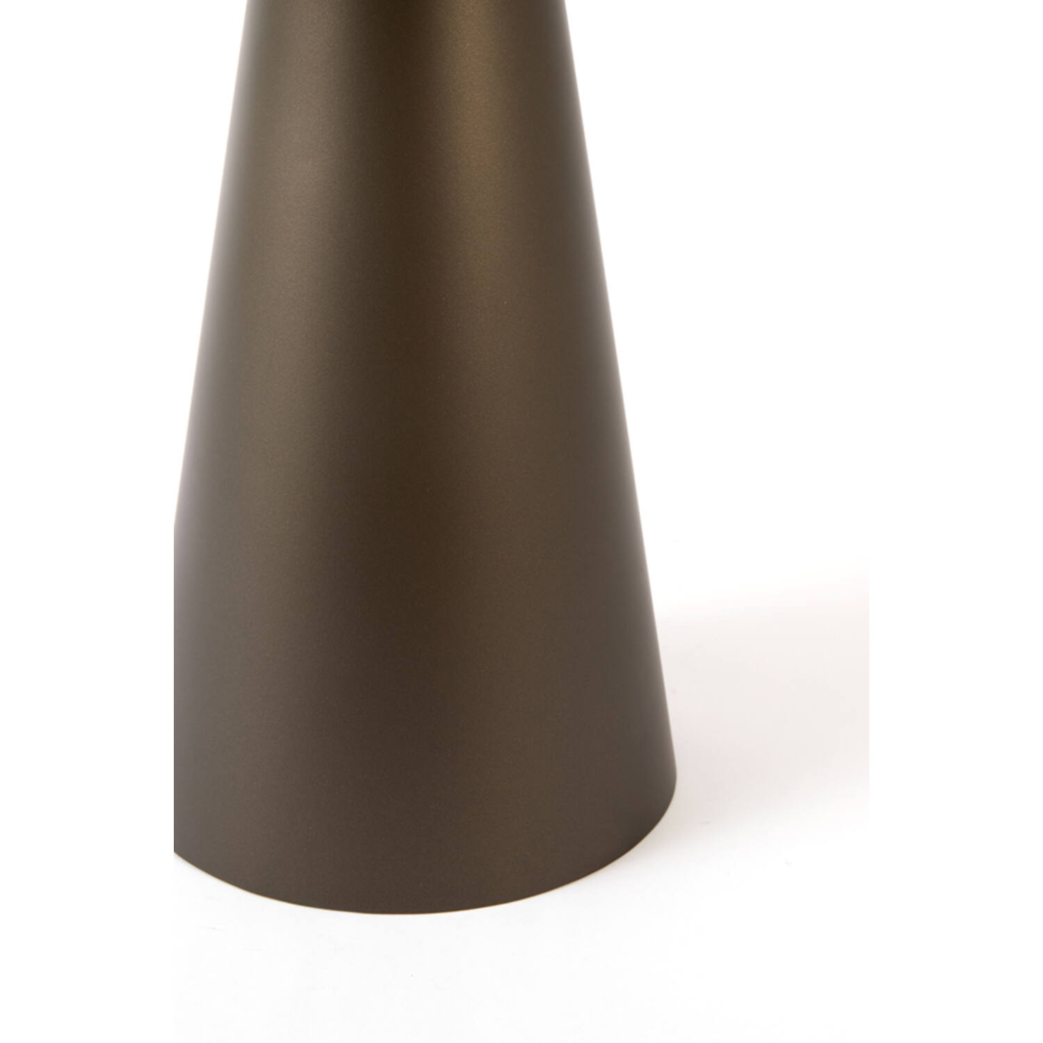 Side table Ø46x46 cm JAY shiny brwn-bronze+matt brown-bronze