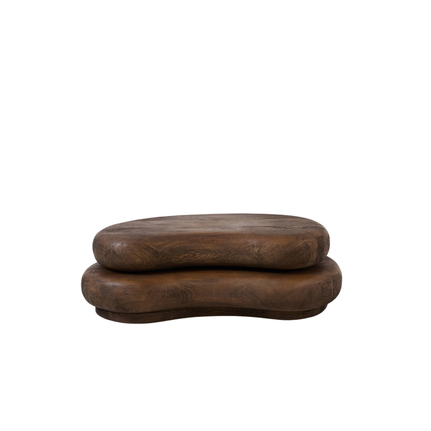 Coffee table 99x60x32 cm PAYU mango wood matt dark brown