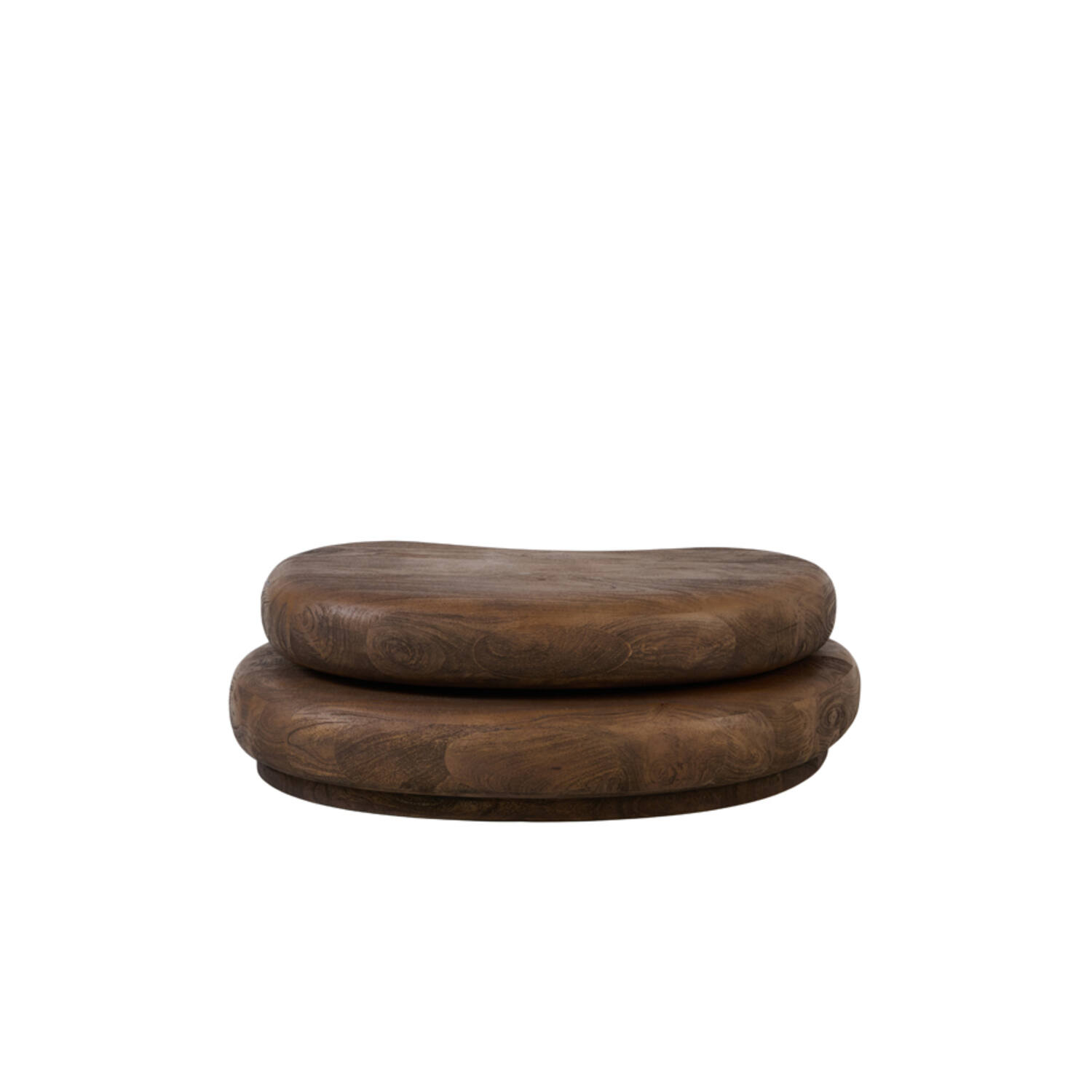 Coffee table 99x60x32 cm PAYU mango wood matt dark brown