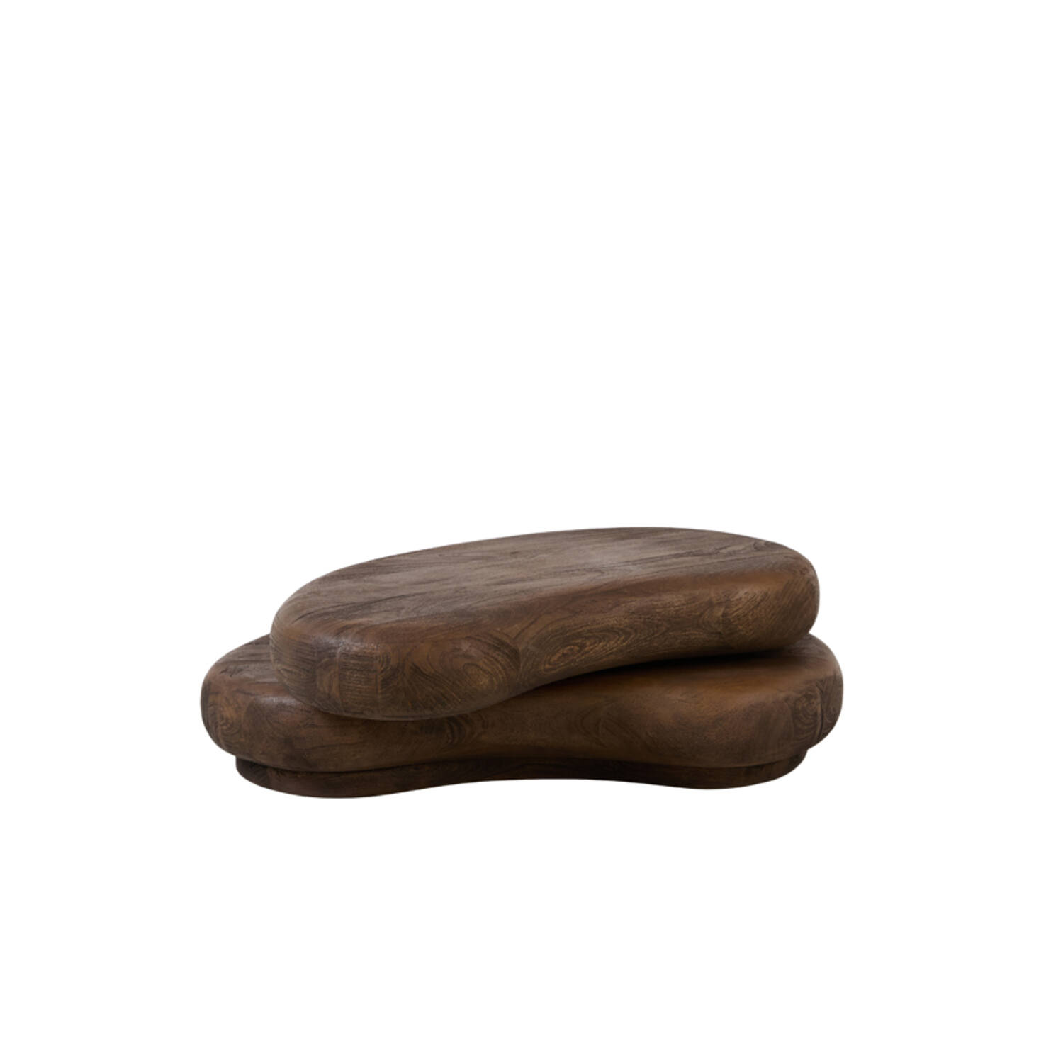 Coffee table 99x60x32 cm PAYU mango wood matt dark brown
