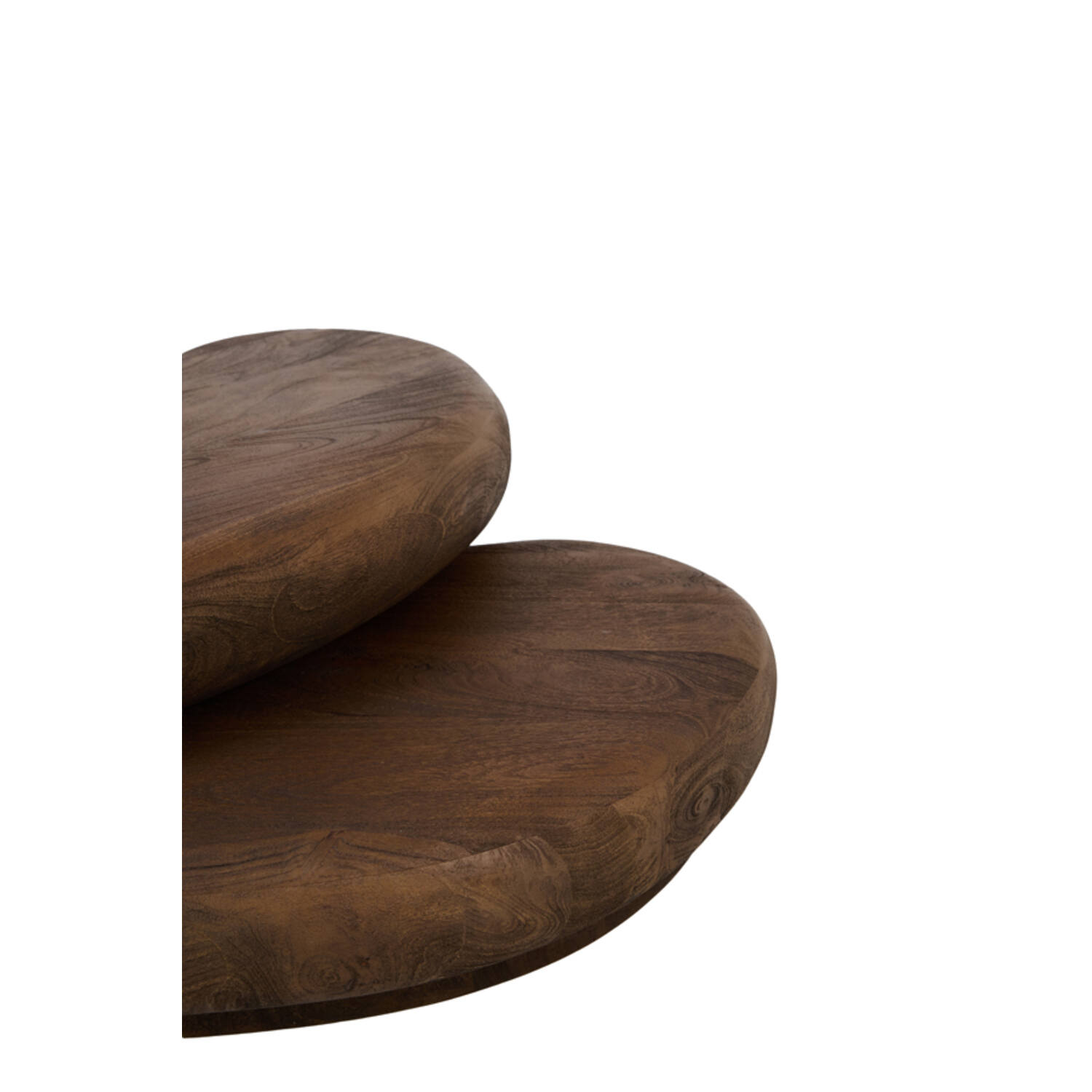 Coffee table 99x60x32 cm PAYU mango wood matt dark brown