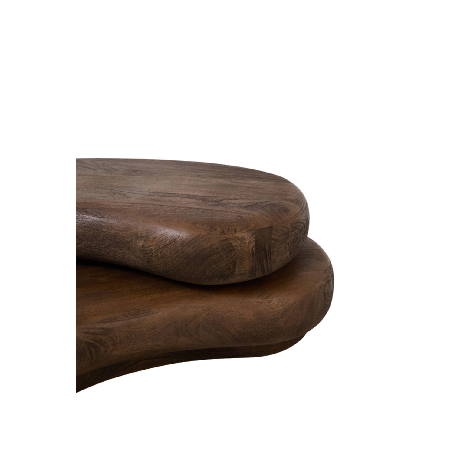 Coffee table 99x60x32 cm PAYU mango wood matt dark brown