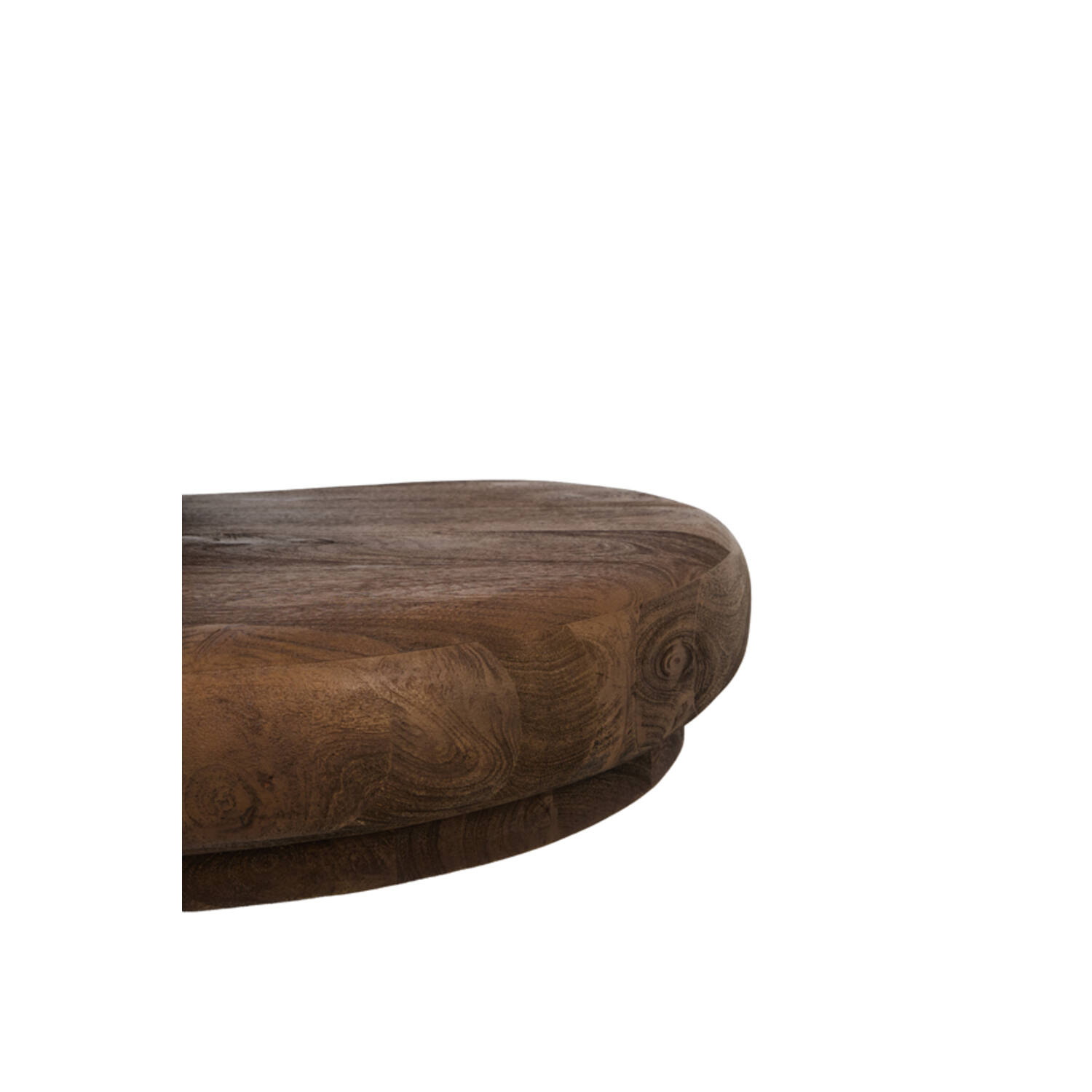 Coffee table 99x60x32 cm PAYU mango wood matt dark brown