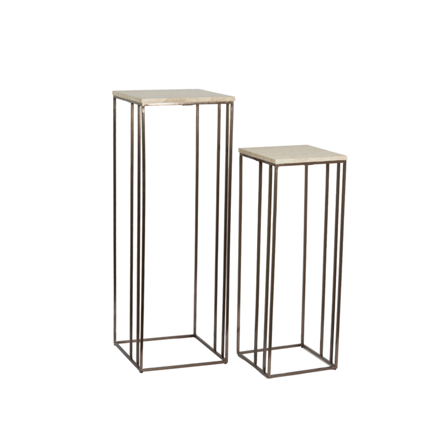 Pillar S/2 max 35,5x35,5x101 cm ROSHAN trav sand+brown bronz