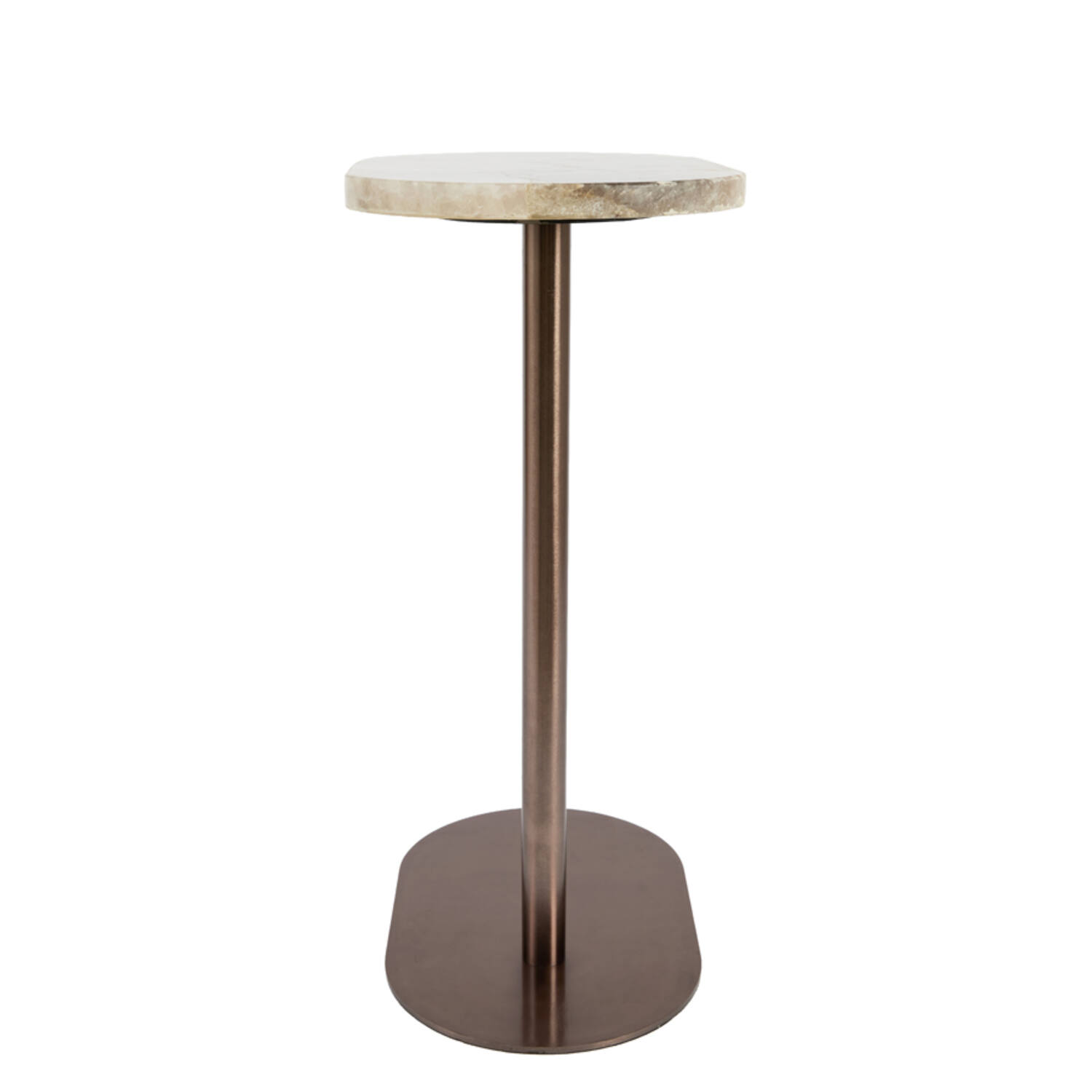 Side table 40,5x26x55 cm REVIX agate smoke+brown bronze