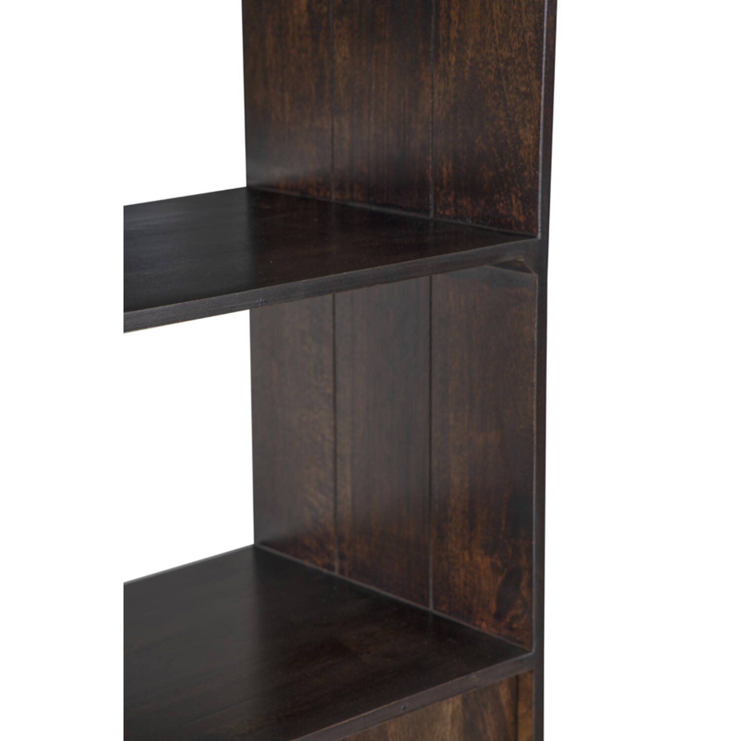 Cabinet 75x40x200 cm QUYN mango wood chocolate brown+black